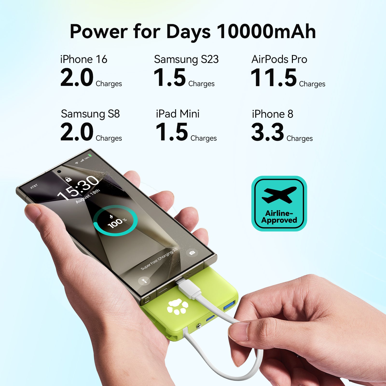 iniu-pawsible-p41l-power-bank-45w-10000mah-with-built-in-usb-c-cable-slimmest-mo image 5
