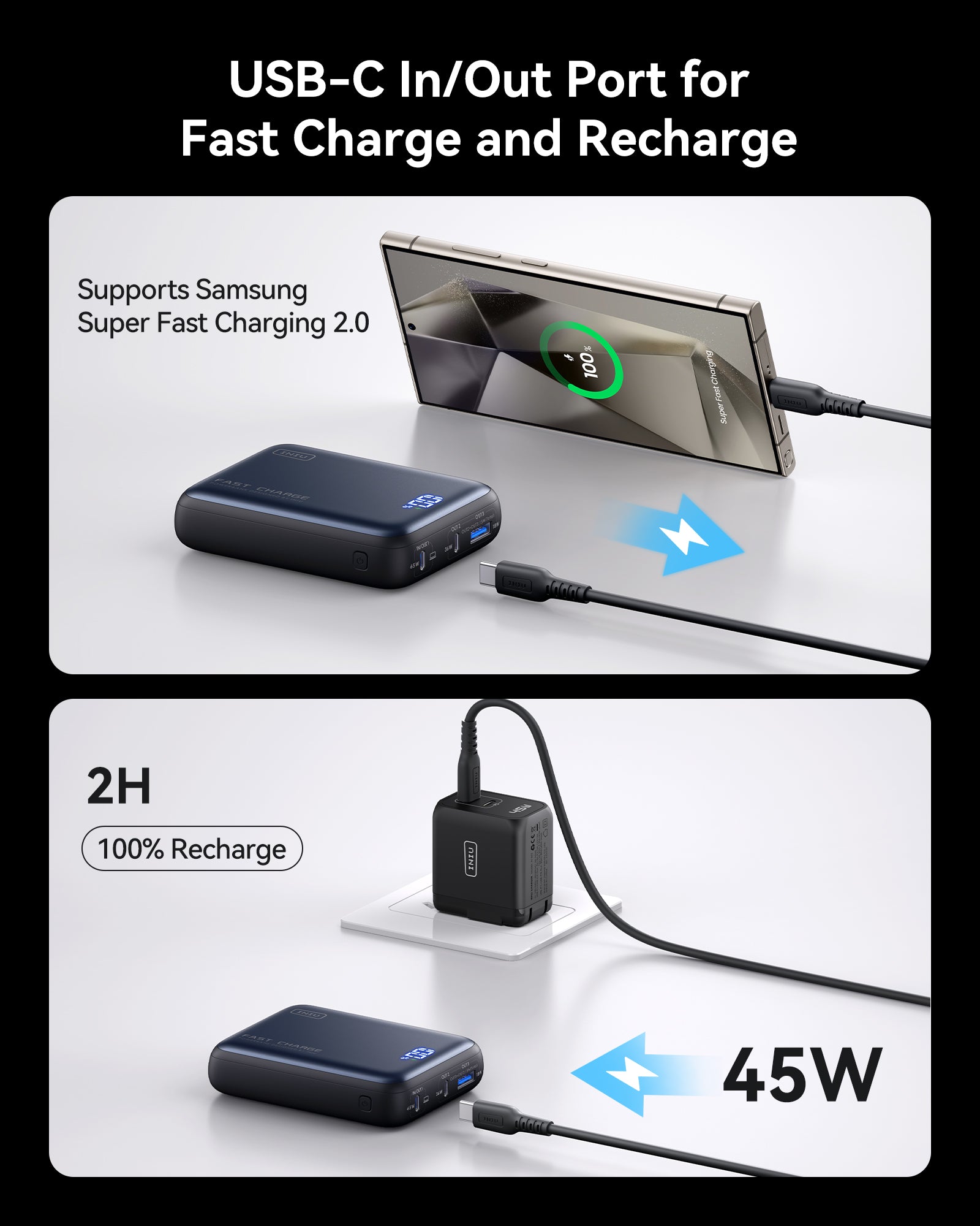 iniu-65w-20000mah-power-bank-usb-c-pd-fast-charging-portable-charger-tsa-complia image 6