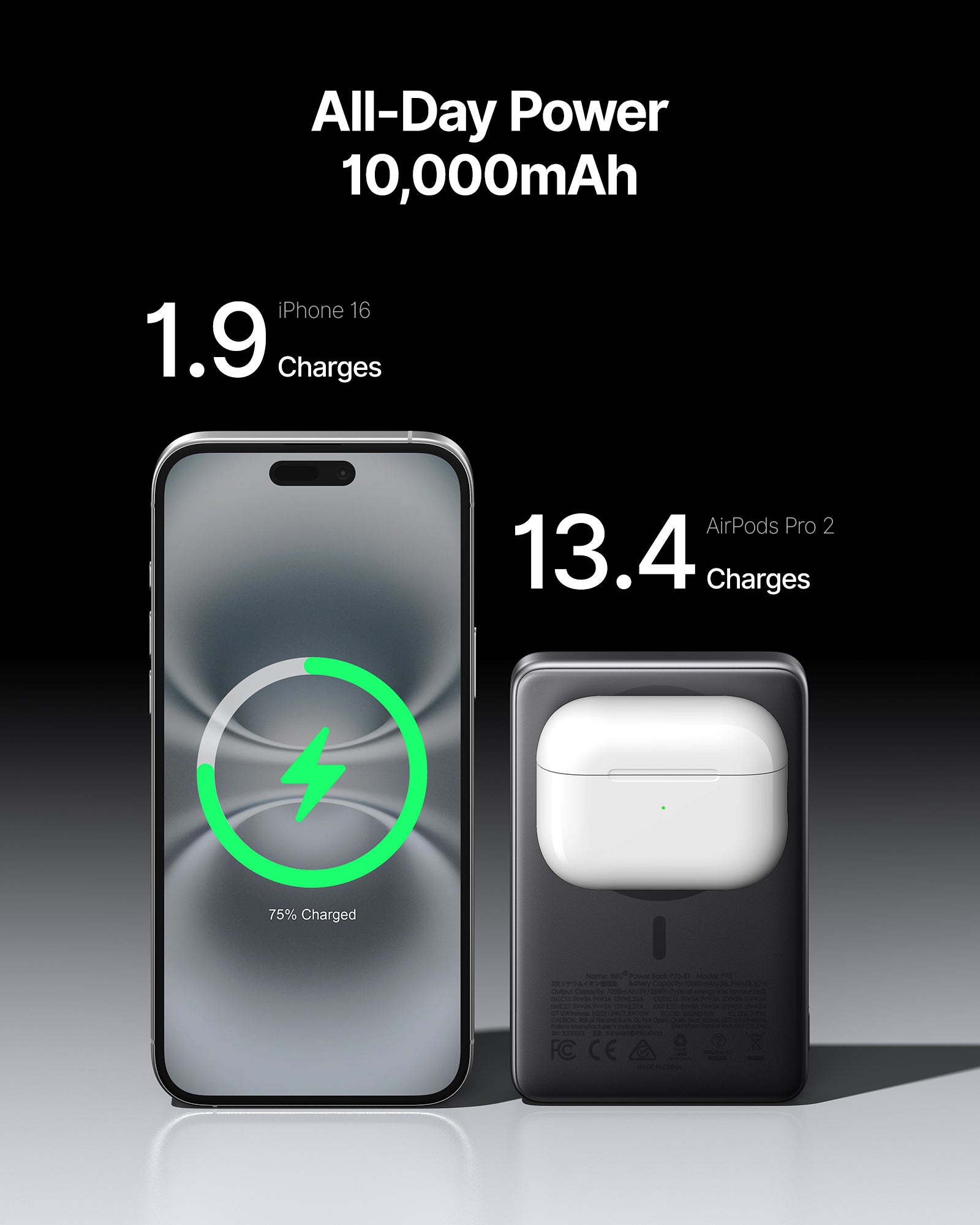 iniu-snapgo-p73-qi2-15w-magnetic-slim-power-bank-10000mah-with-45w-pd-wired-char image 8