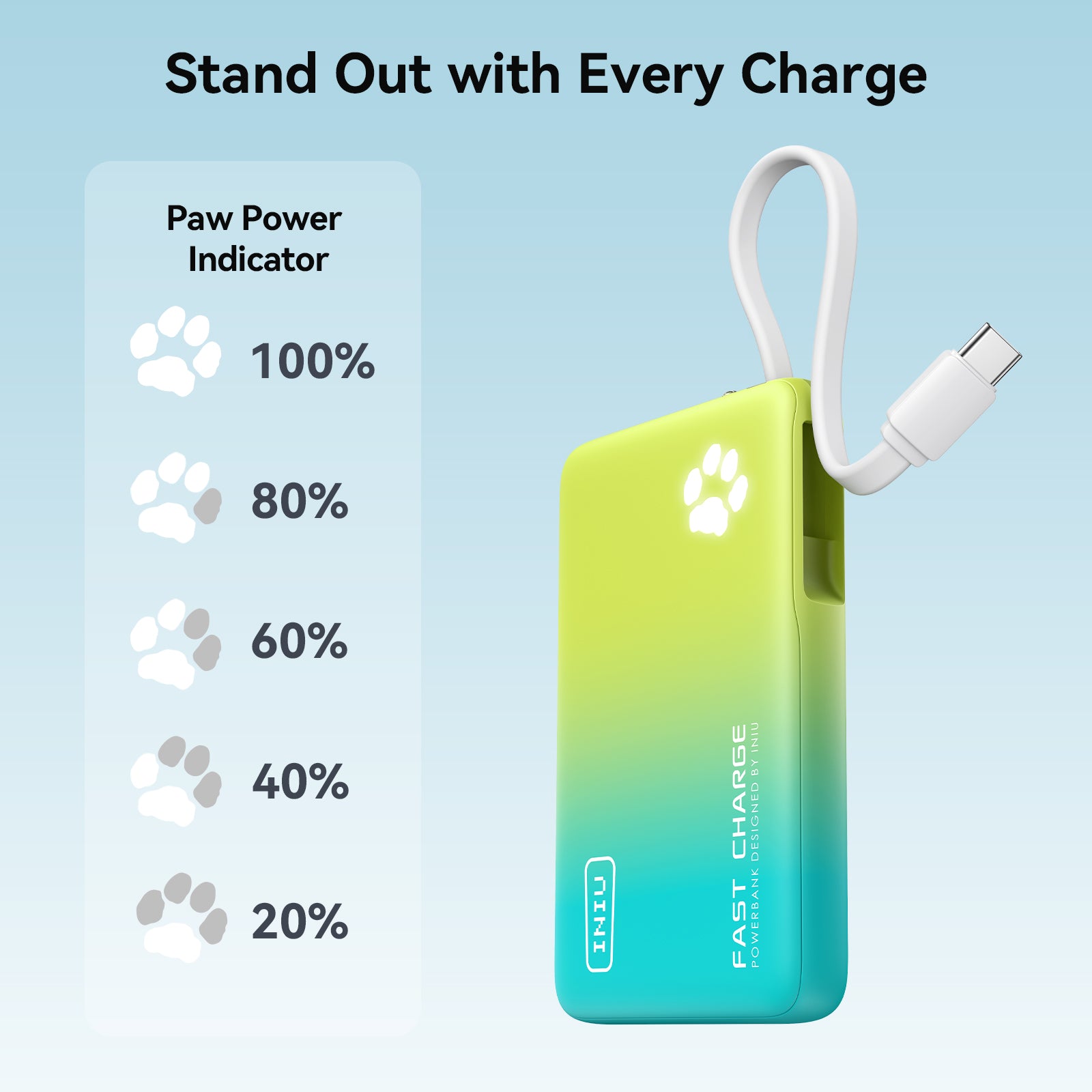 iniu-pawsible-p41l-power-bank-45w-10000mah-with-built-in-usb-c-cable-slimmest-mo image 8