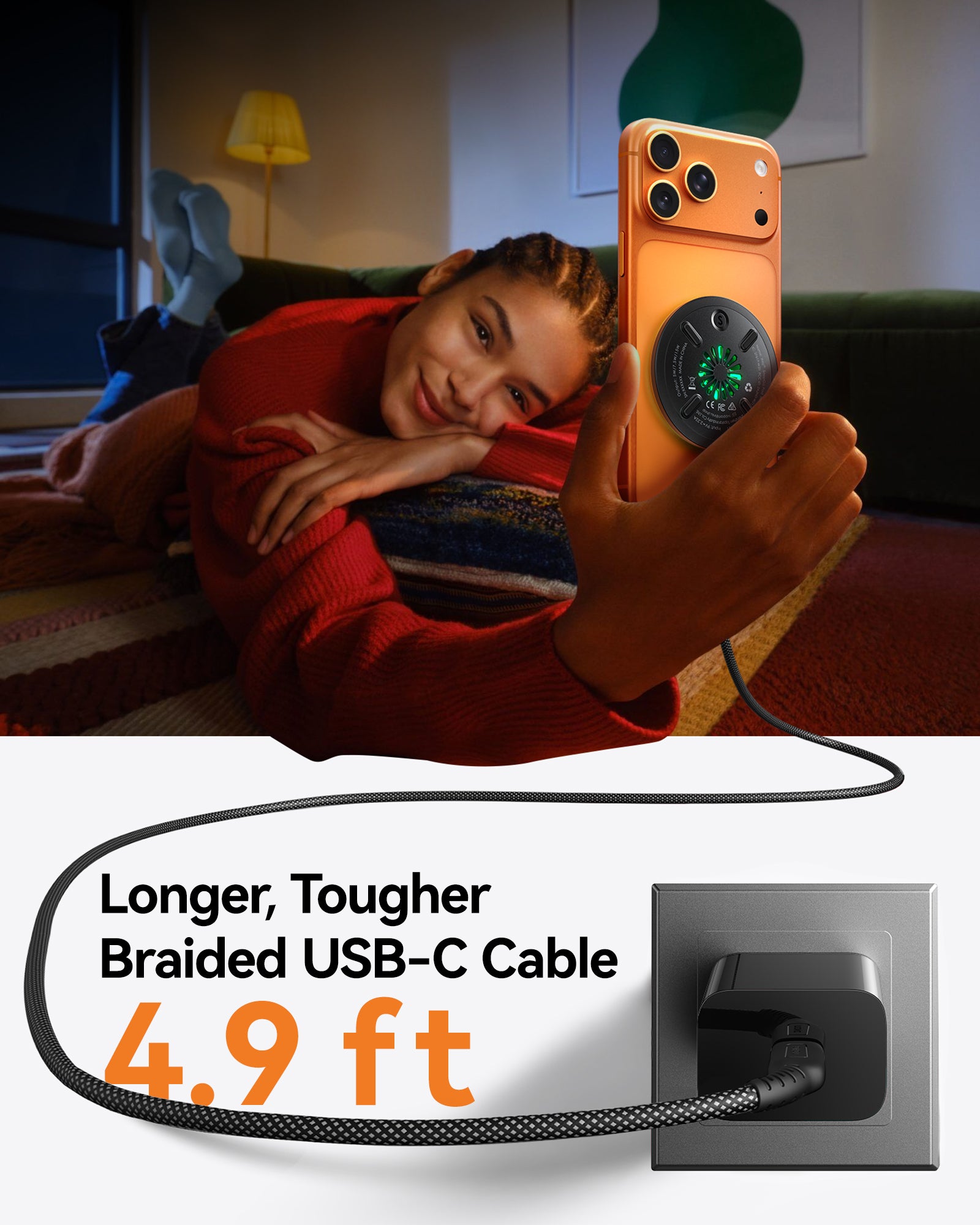 iniu-snapgo-w11-qi2-15w-magnetic-wireless-charger-with-turbo-cooling-fan-and-led image 8