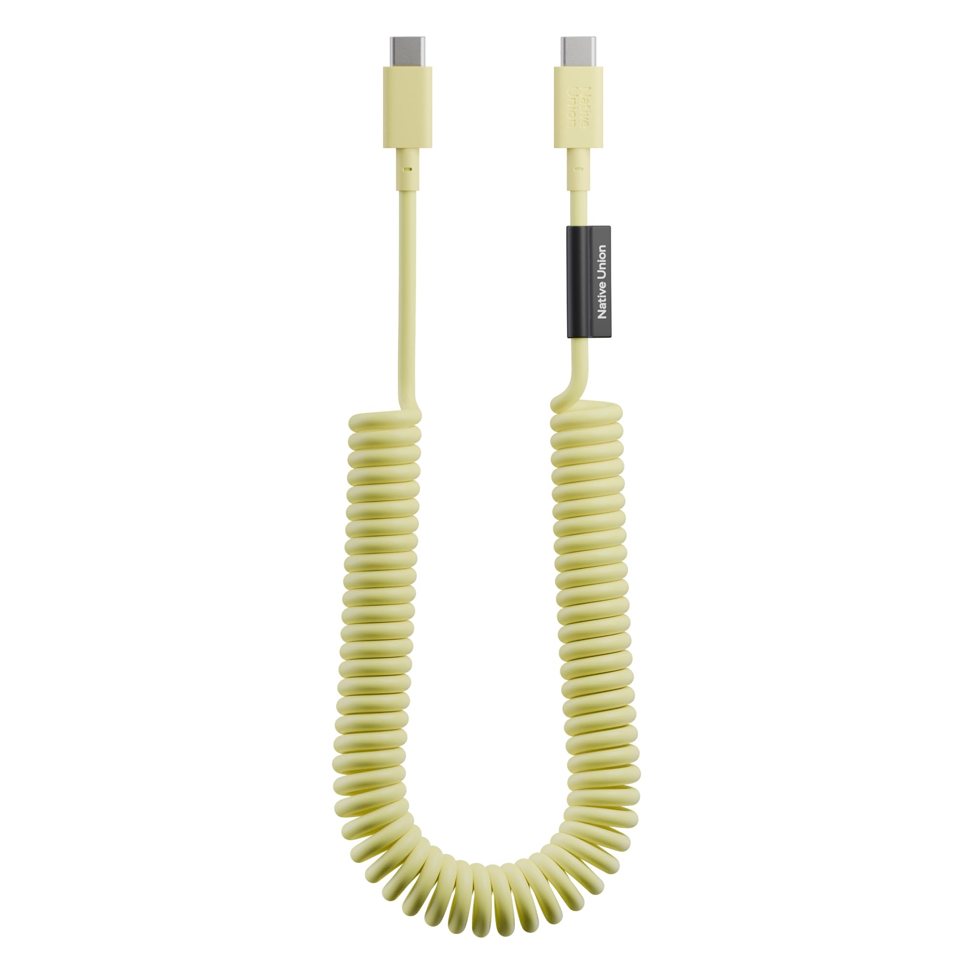 native-union-usb-c-pop-cable-xl-coiled-extendable-fast-charging-cable-7-9ft-lemo image 1