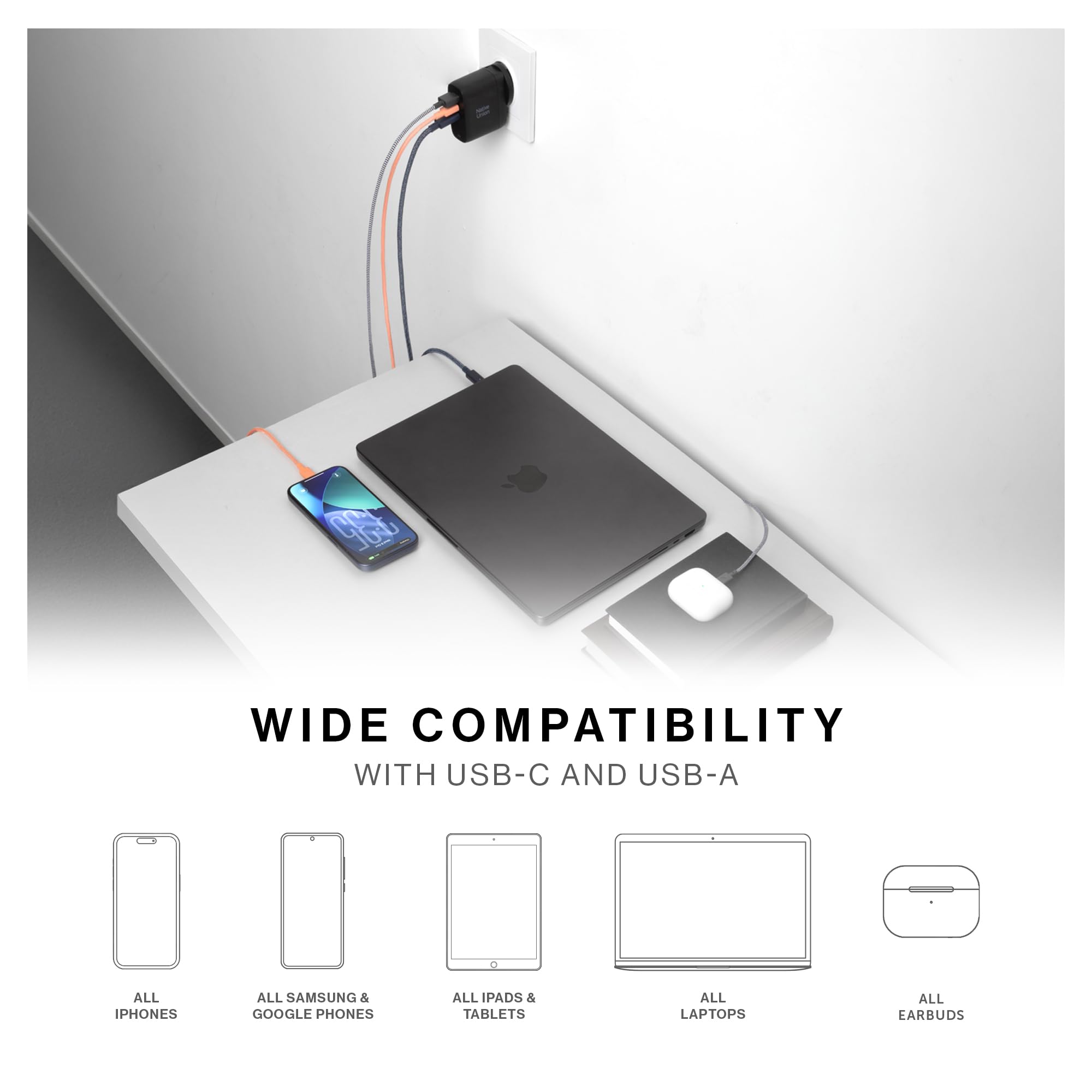 native-union-fast-gan-charger-pd67w-ultra-compact-3-port-usb-c-usb-a-travel-char image 8