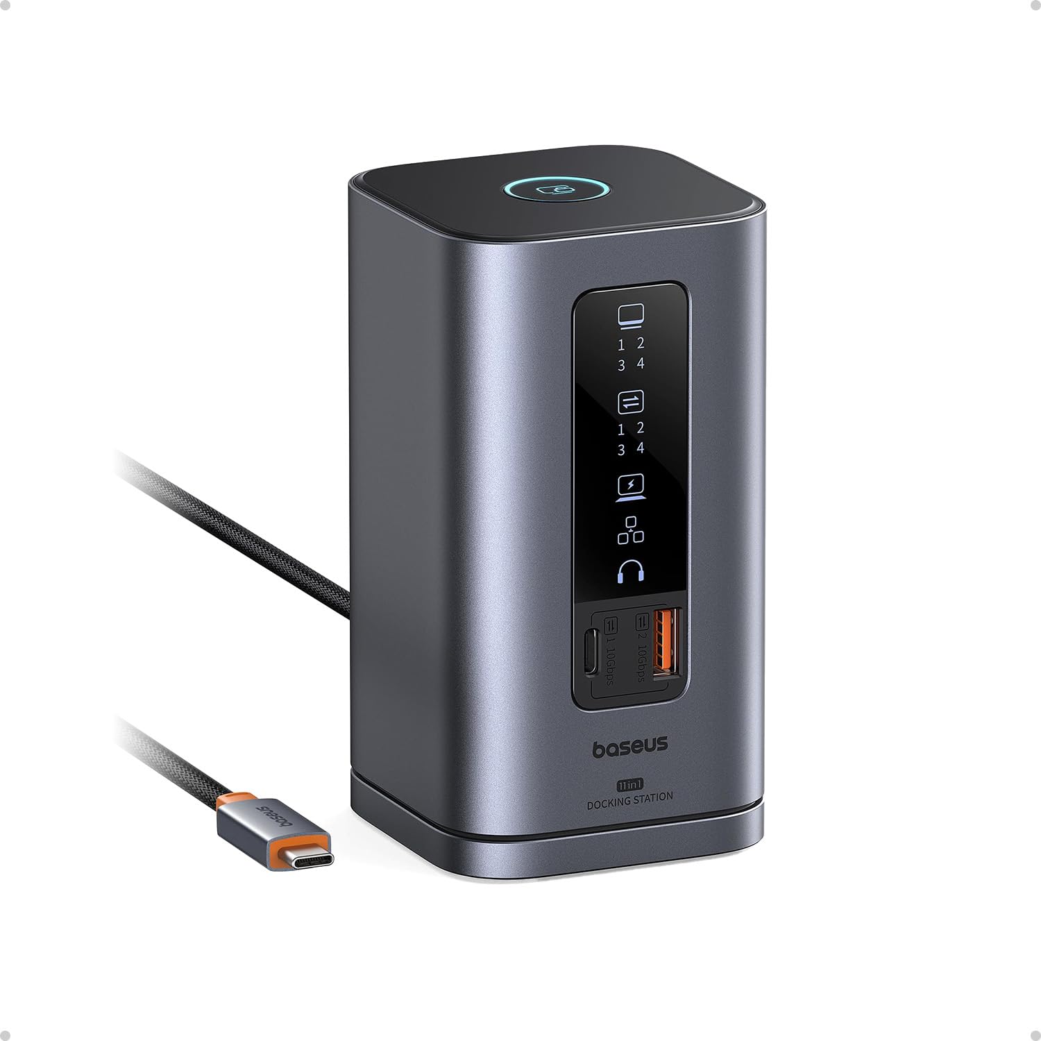 baseus-spacemate-11-in-1-usb-c-docking-station-with-triple-4k-display-10gbps-usb image 1
