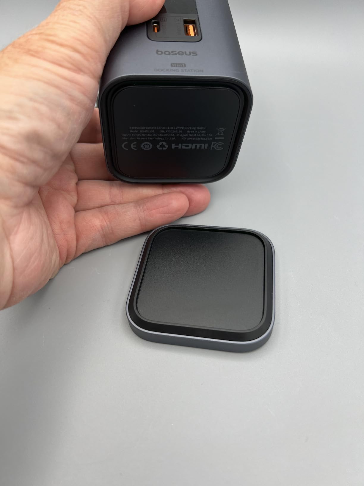 Great dock, gets warm