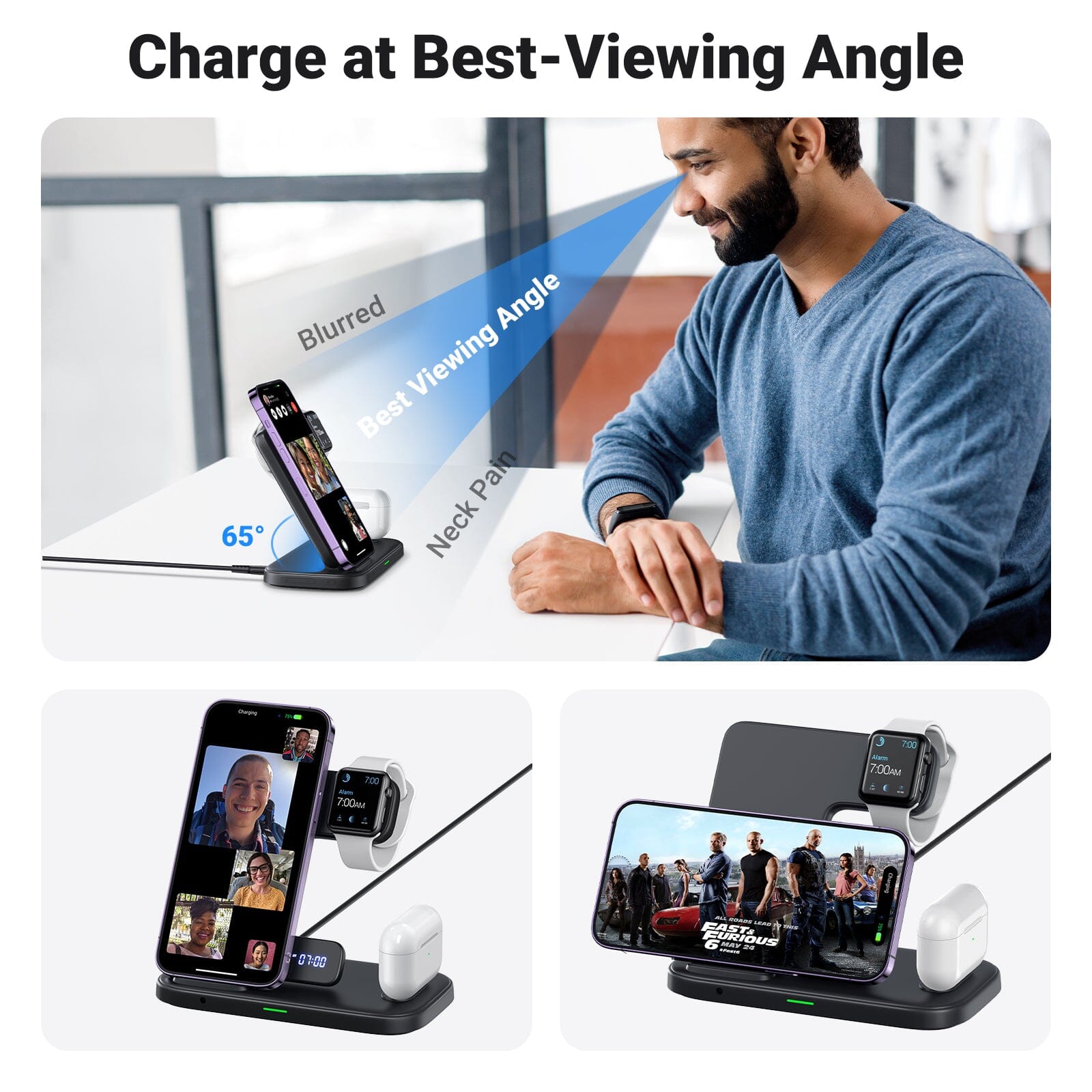 iniu-i220-qi-certified-3-in-1-fast-wireless-charging-station-for-iphone-airpods- image 8