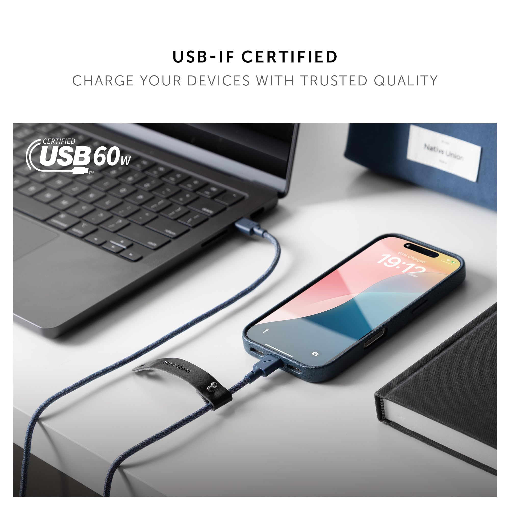 native-union-type-c-belt-cable-4ft-ultra-strong-kevlar-reinforced-usb-c-to-usb-c image 2
