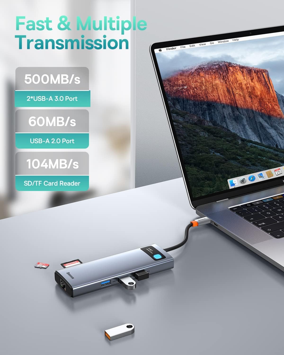 baseus-9-in-1-usb-c-laptop-docking-station-dual-monitor-usb-c-hub-with-4k-120hz- image 6