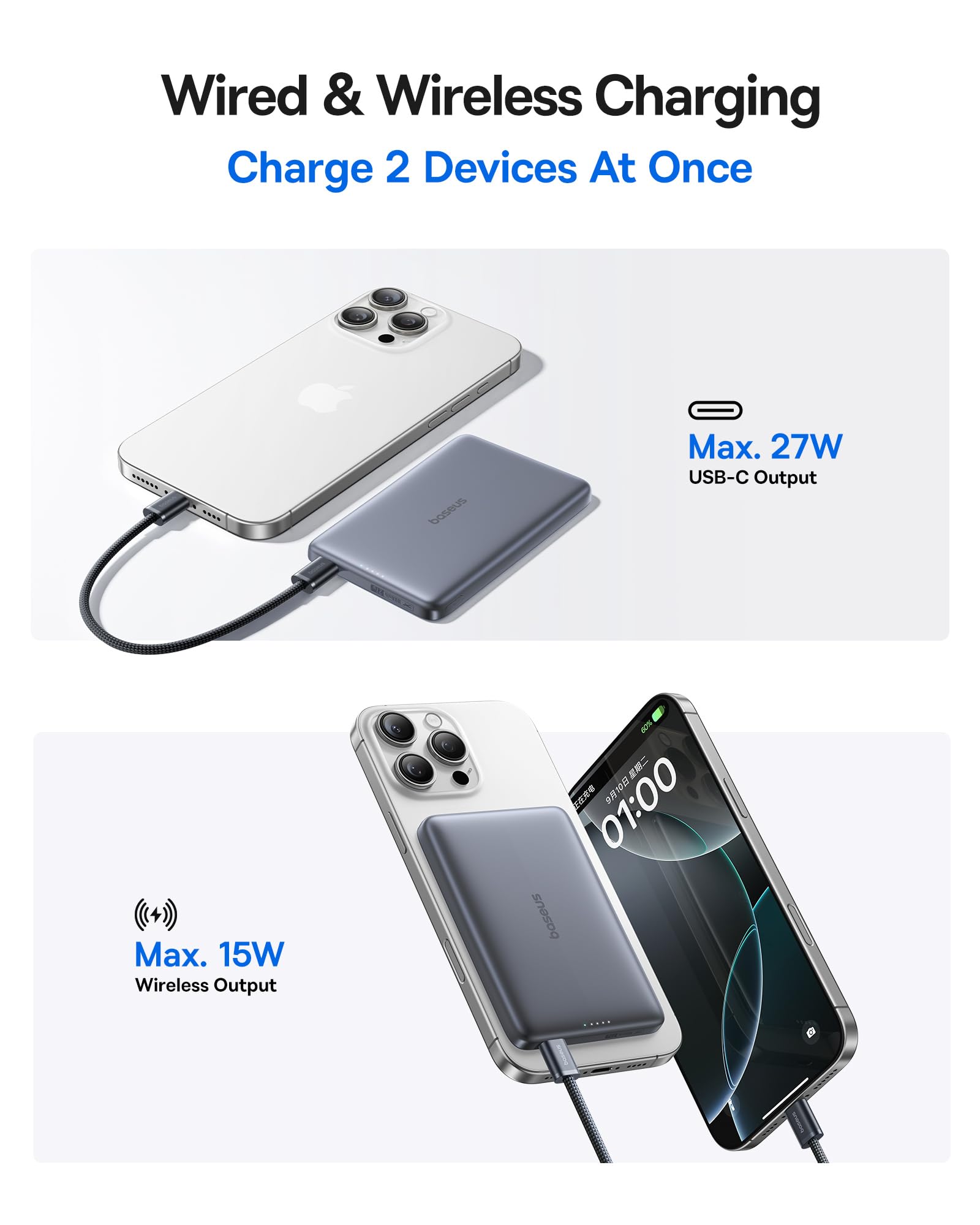 baseus-picogo-qi2-magsafe-portable-charger-10000mah-ultra-slim-0-5-wireless-powe image 5