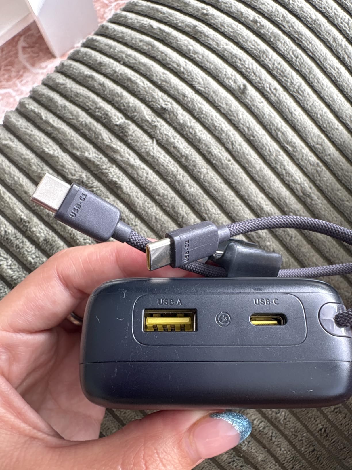 The built-in cables are everything