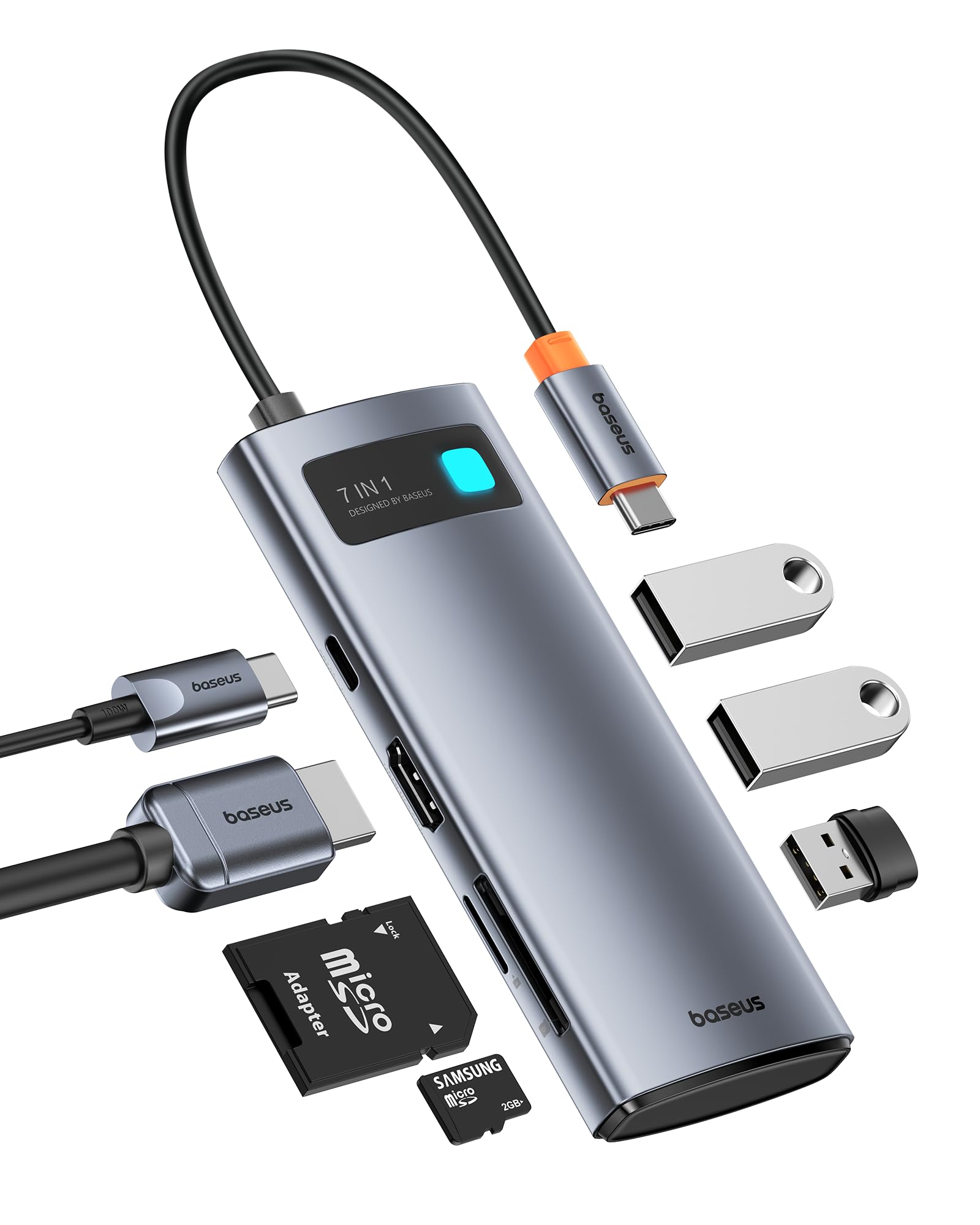 baseus-9-in-1-usb-c-laptop-docking-station-dual-monitor-usb-c-hub-with-4k-120hz- image 7