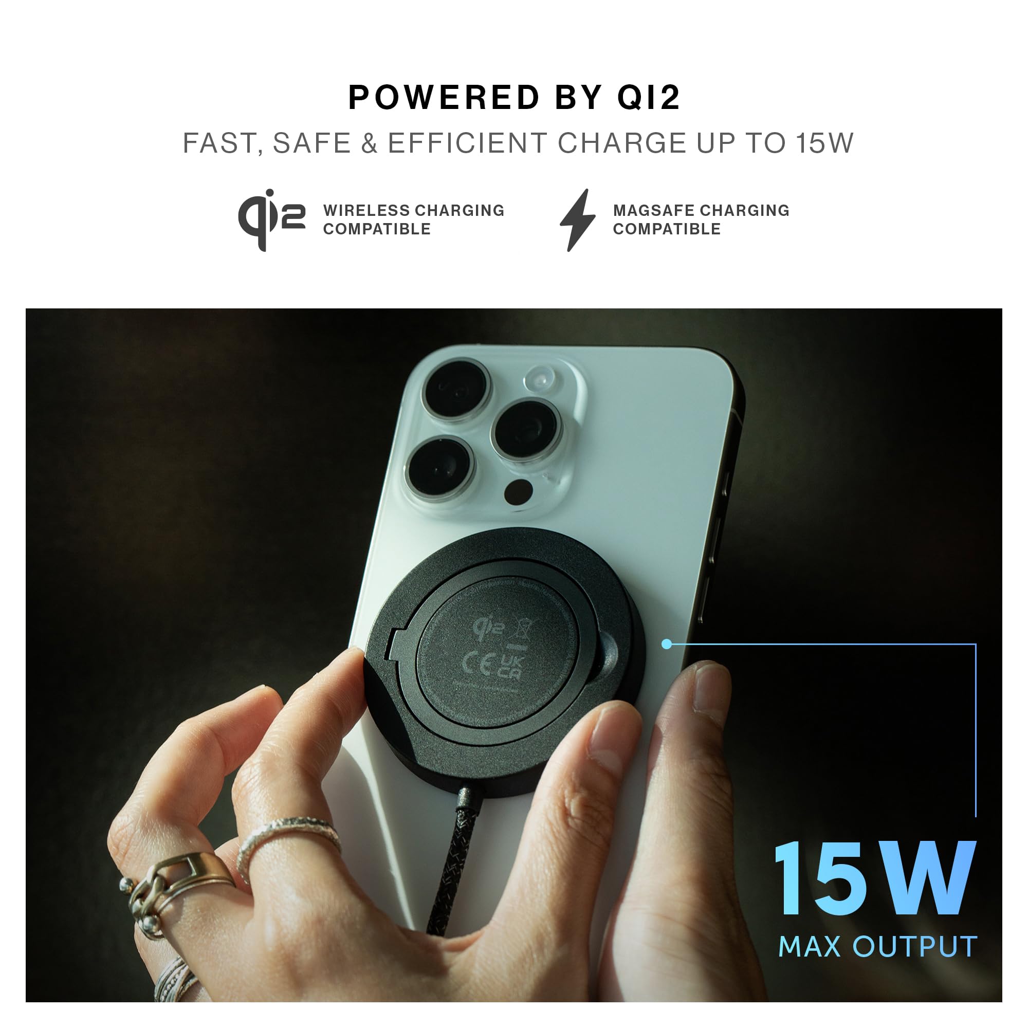 native-union-snapstand-qi2-certified-magnetic-wireless-charger-stand-15w-magsafe image 2