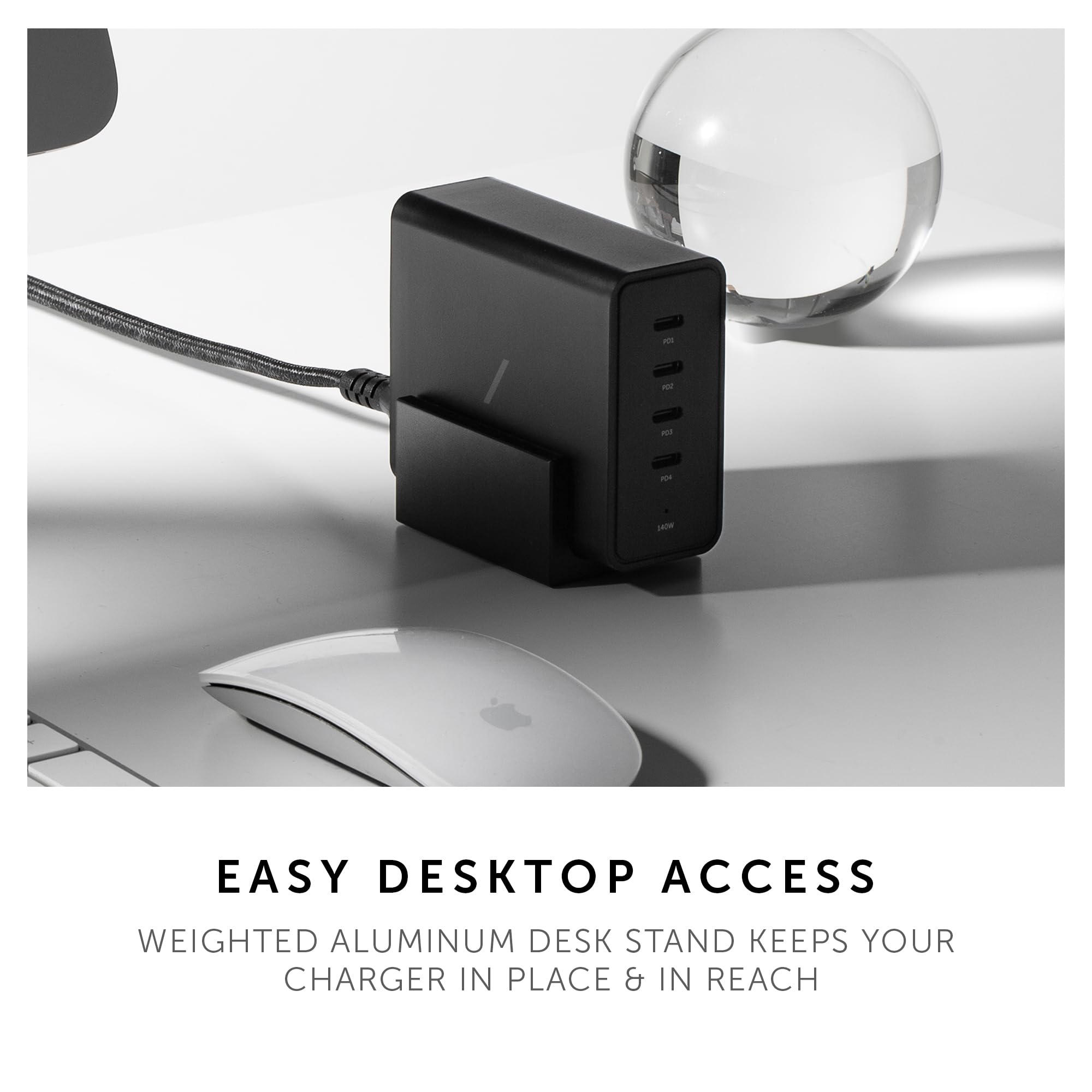 native-union-fast-gan-charger-pd-140w-4-port-usb-c-desktop-charging-station-with image 6