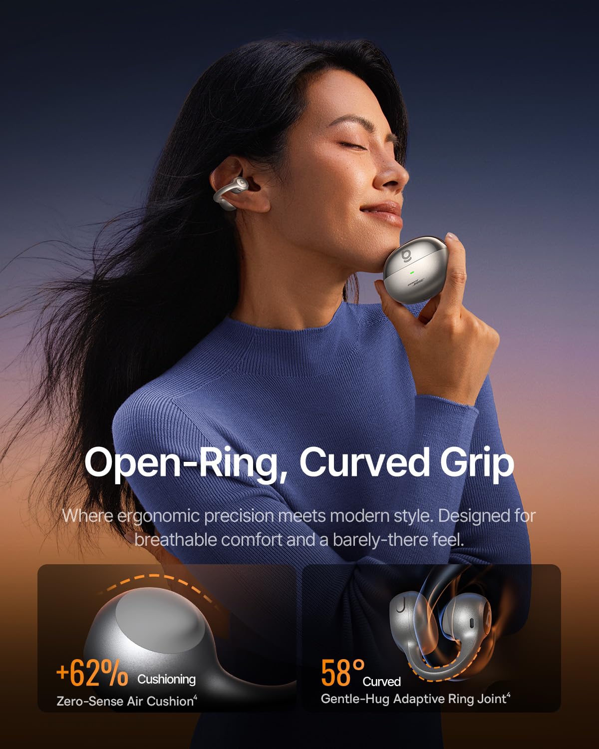 baseus-inspire-xc1-open-ear-clip-on-earbuds-sound-by-bose-dolby-spatial-audio-hy image 4