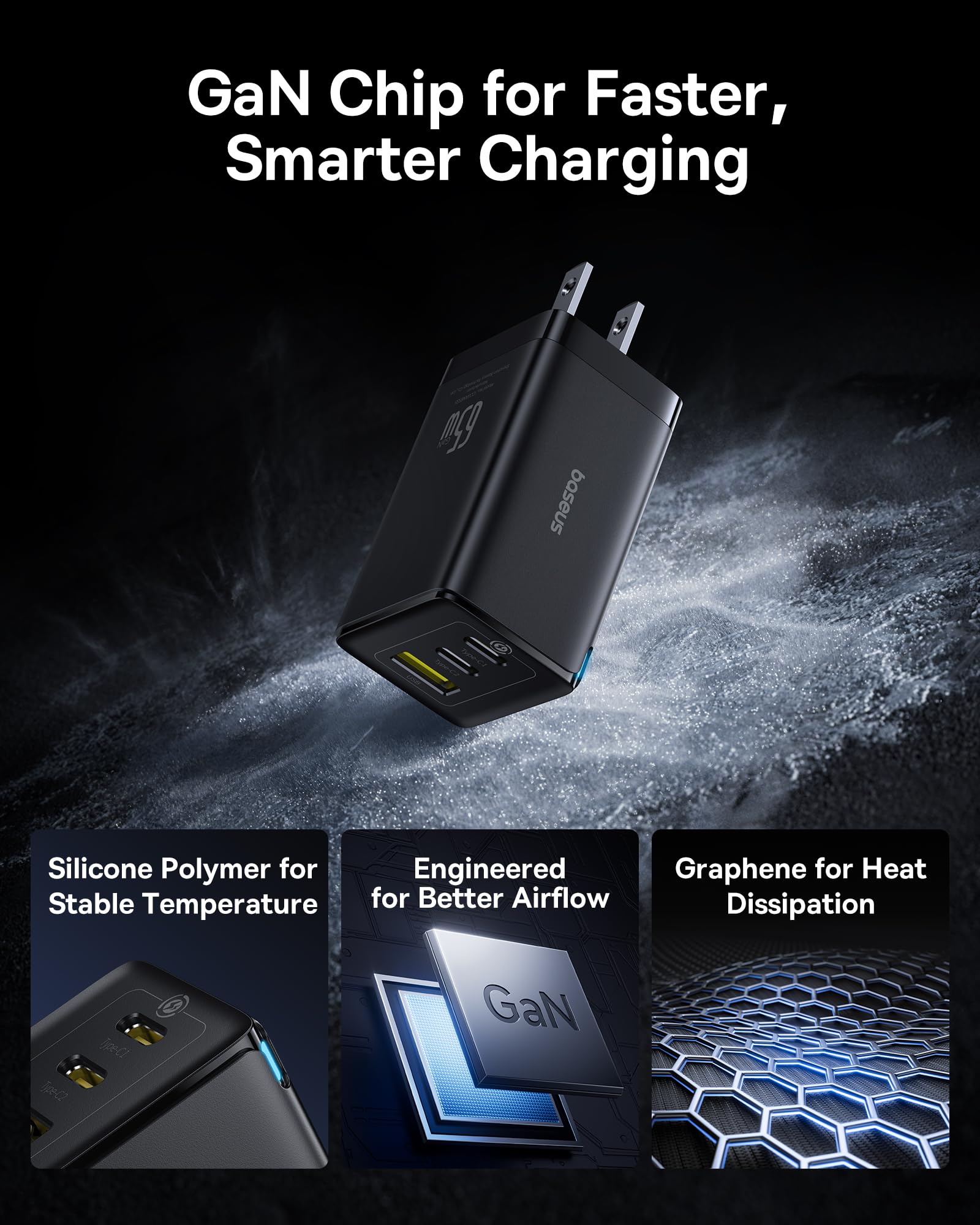 baseus-2-pack-65w-usb-c-gan-charger-blocks-3-port-pps-foldable-fast-chargers-for image 7