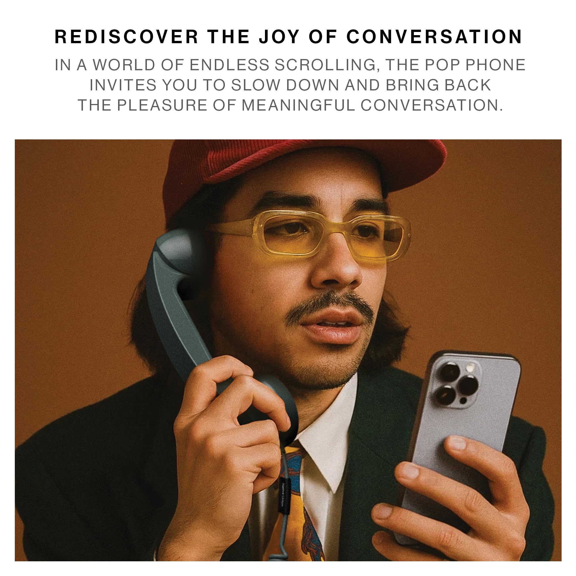 native-union-pop-phone-retro-handset-with-mic-and-speaker-usb-c-plug-and-play-fo image 2