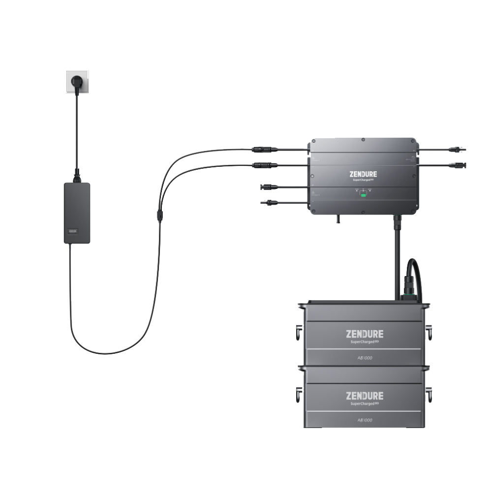 zendure-ac-to-solar-connector-adapter-162w-ac-battery-charger-for-solarflow-hubs image 3
