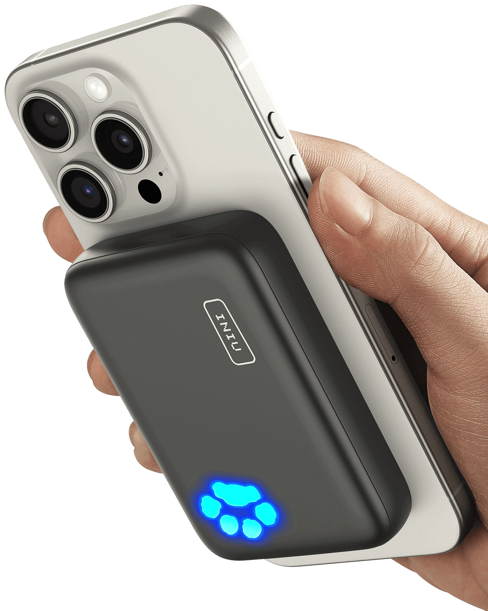 iniu-b43-magsafe-10-000mah-compact-magnetic-power-bank-with-snap-and-charge-for- image 2