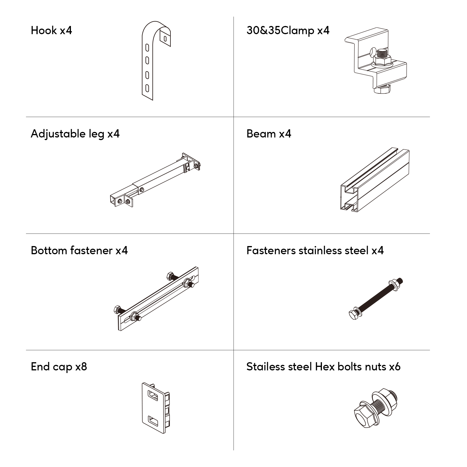 zendure-balcony-easy-solar-bracket-pre-assembled-6005-t5-aluminum-304-stainless- image 2