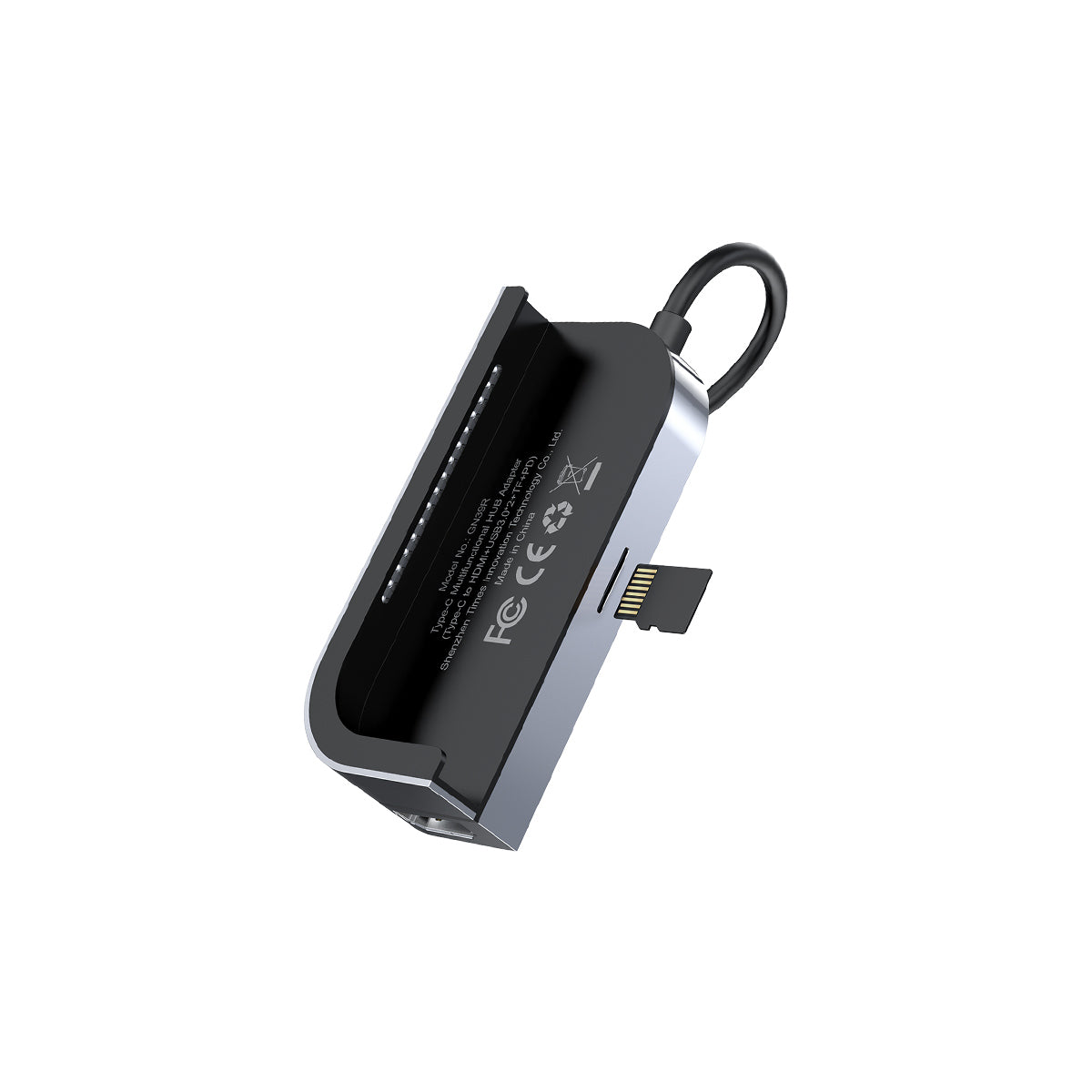 baseus-6-in-1-usb-c-hub-with-4k-hdmi-usb-3-0-sd-tf-reader-100w-pd-3-5mm-audio image 4