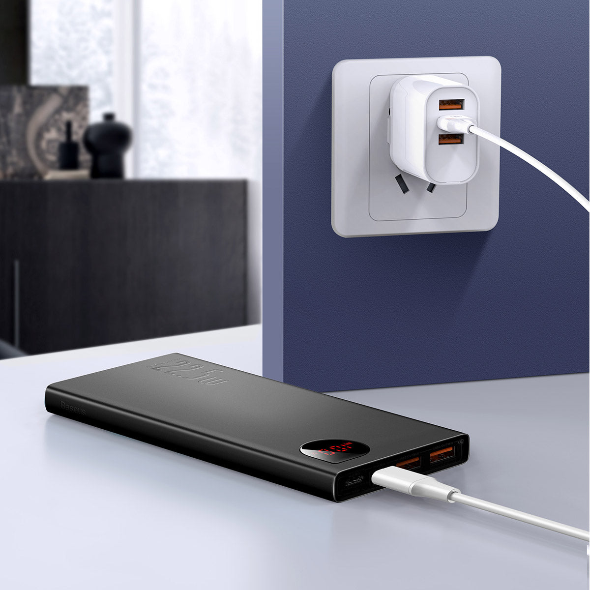 baseus-adaman-power-bank-22-5w-10000mah-metal-body-portable-charger-with-led-sma image 6