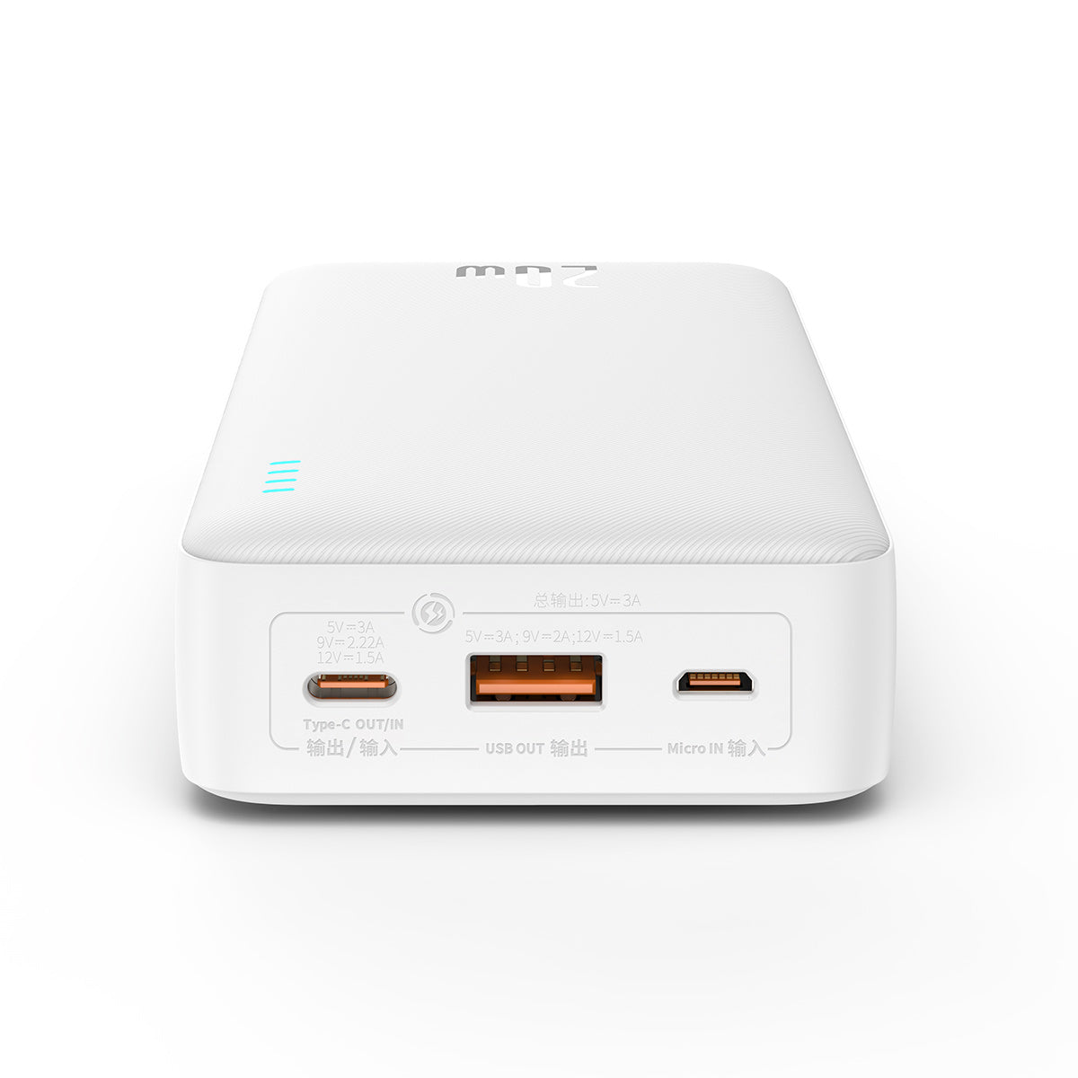 baseus-airpow-20w-20000mah-power-bank-3-port-portable-charger-with-pd-3-0-fast-c image 3