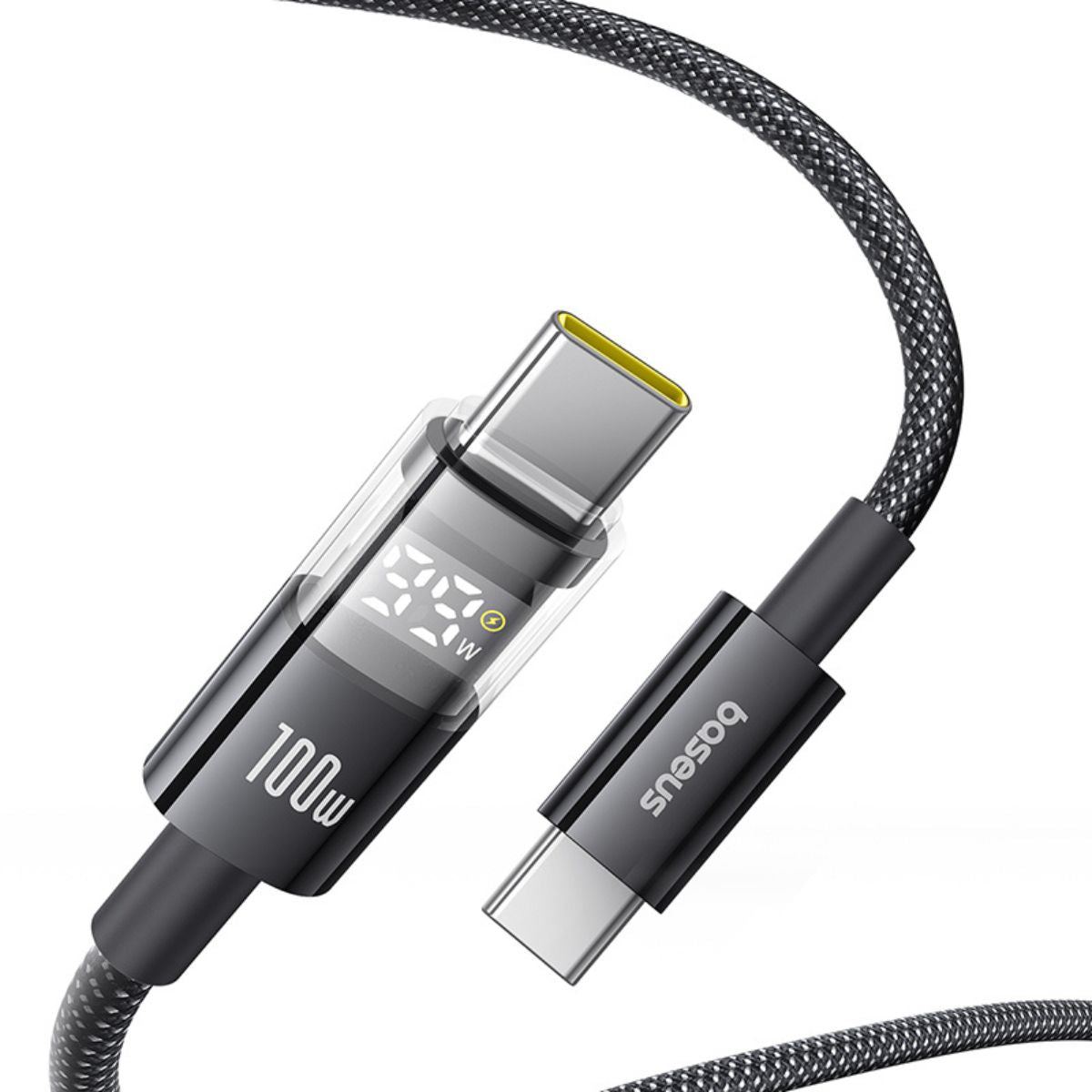 baseus-display-2-fast-charging-data-cable-usb-c-to-usb-c-100w-with-digital-watta image 2