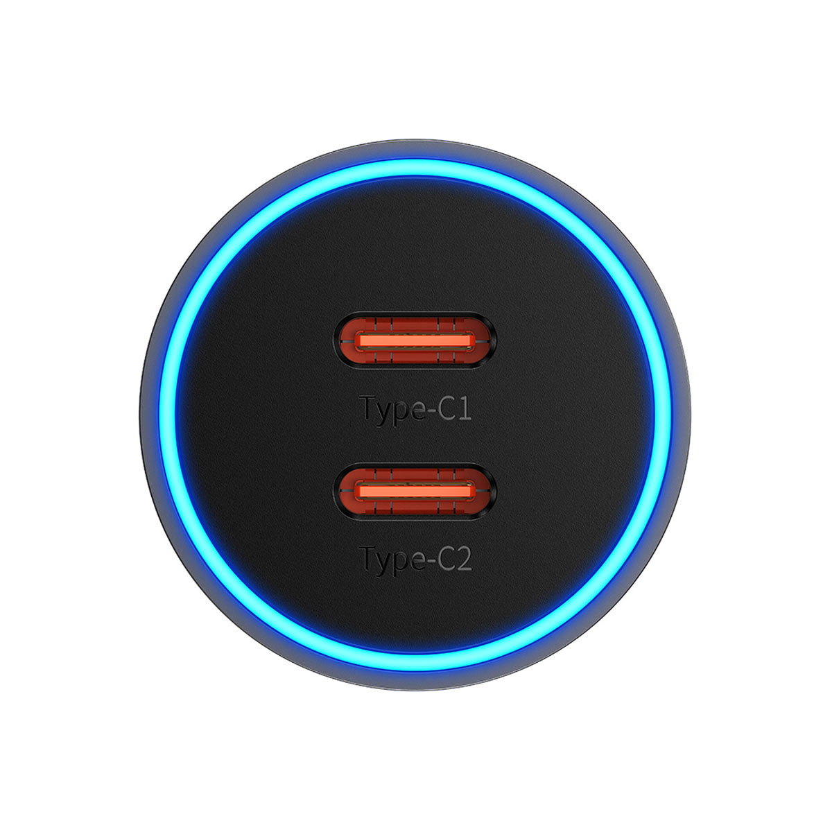 baseus-dual-usb-c-car-charger-60w-smart-power-distribution-with-led-lit-ports image 5