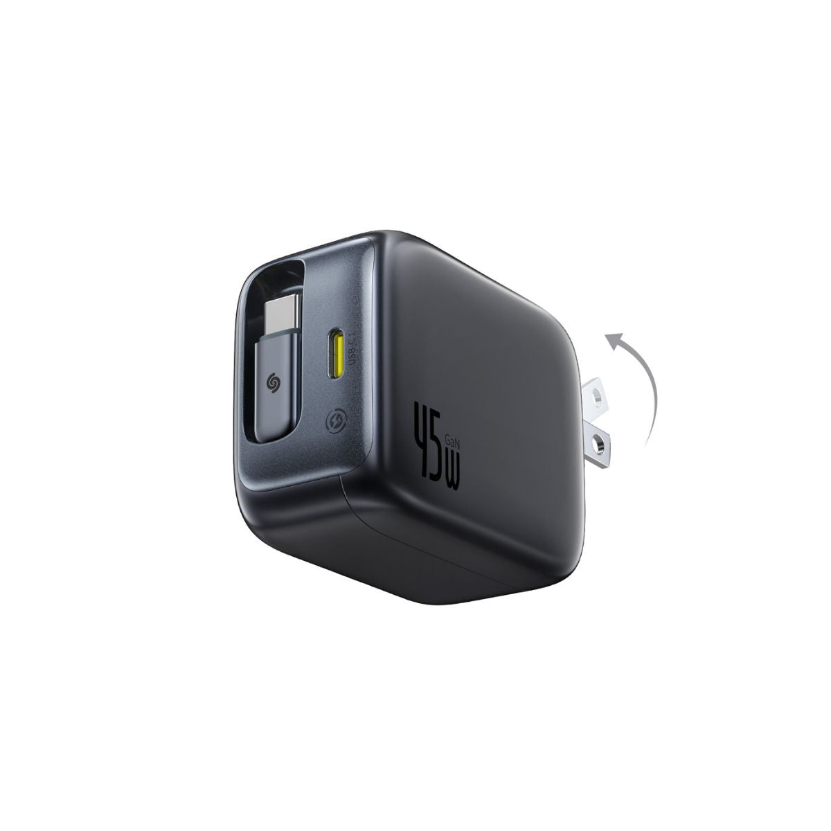 baseus-enercore-cj11-fast-charger-with-retractable-cable-2c-45w-gan-wall-charger image 3
