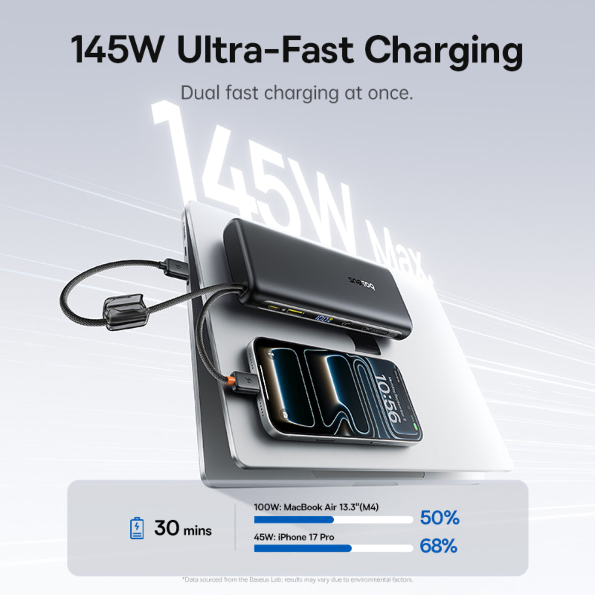 baseus-enerfill-fc41-power-bank-25000mah-145w-with-built-in-dual-cables-4-device image 6