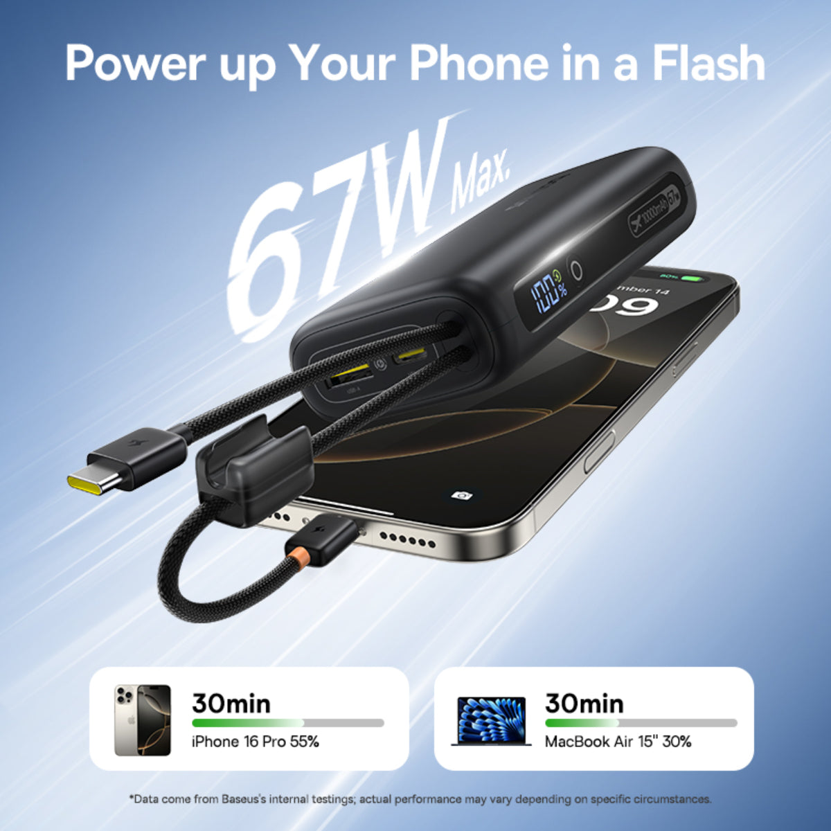 baseus-enerfill-fc41-power-bank-10000mah-67w-with-dual-built-in-cables-smart-dis image 6