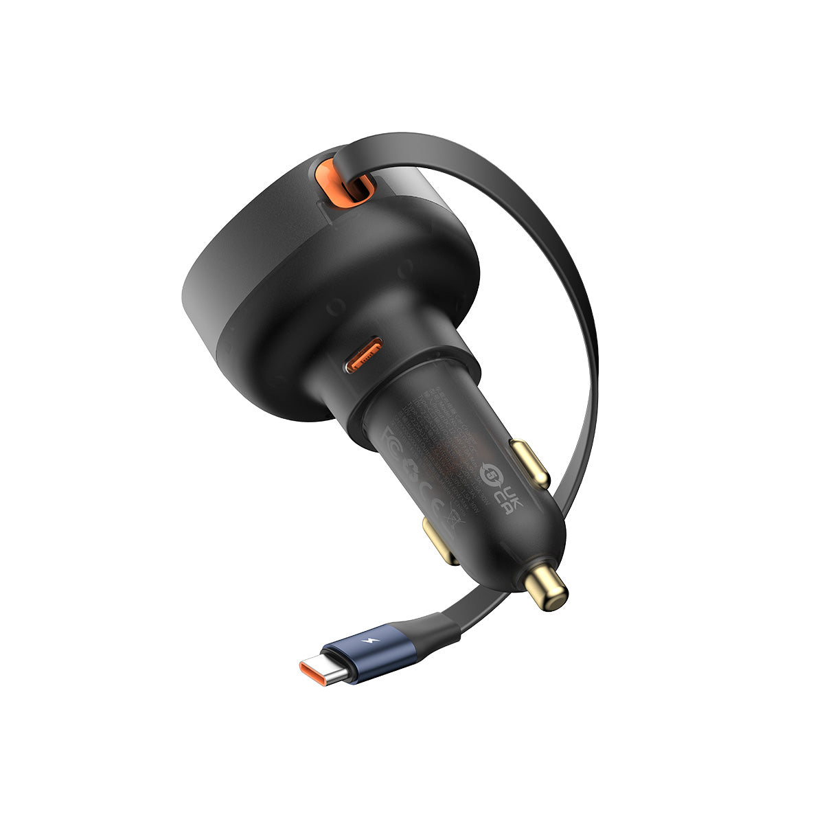 baseus-enjoyment-pro-retractable-usb-c-car-charger-60w-fast-car-charging image 2