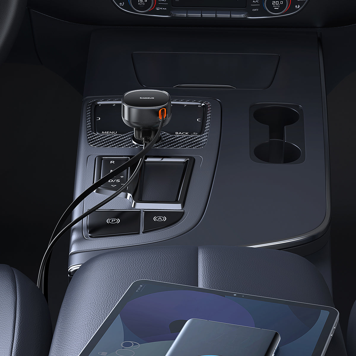 baseus-enjoyment-pro-retractable-usb-c-car-charger-60w-fast-car-charging image 7