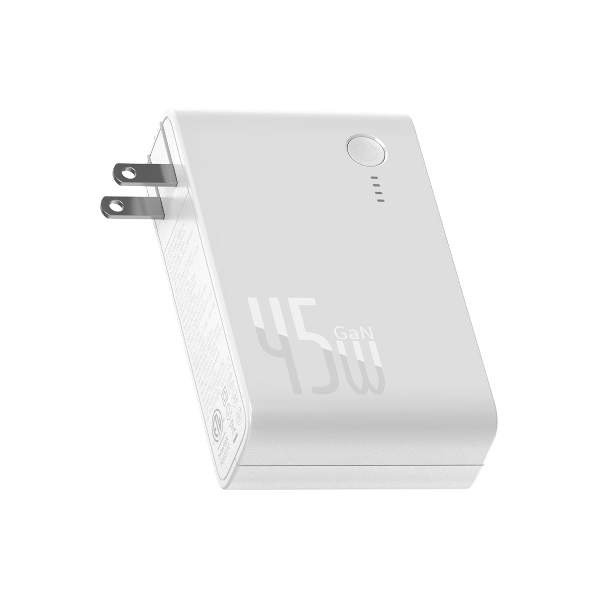 baseus-gan-2-in-1-power-bank-45w-10000mah-wall-charger-portable-charger-with-usb image 2