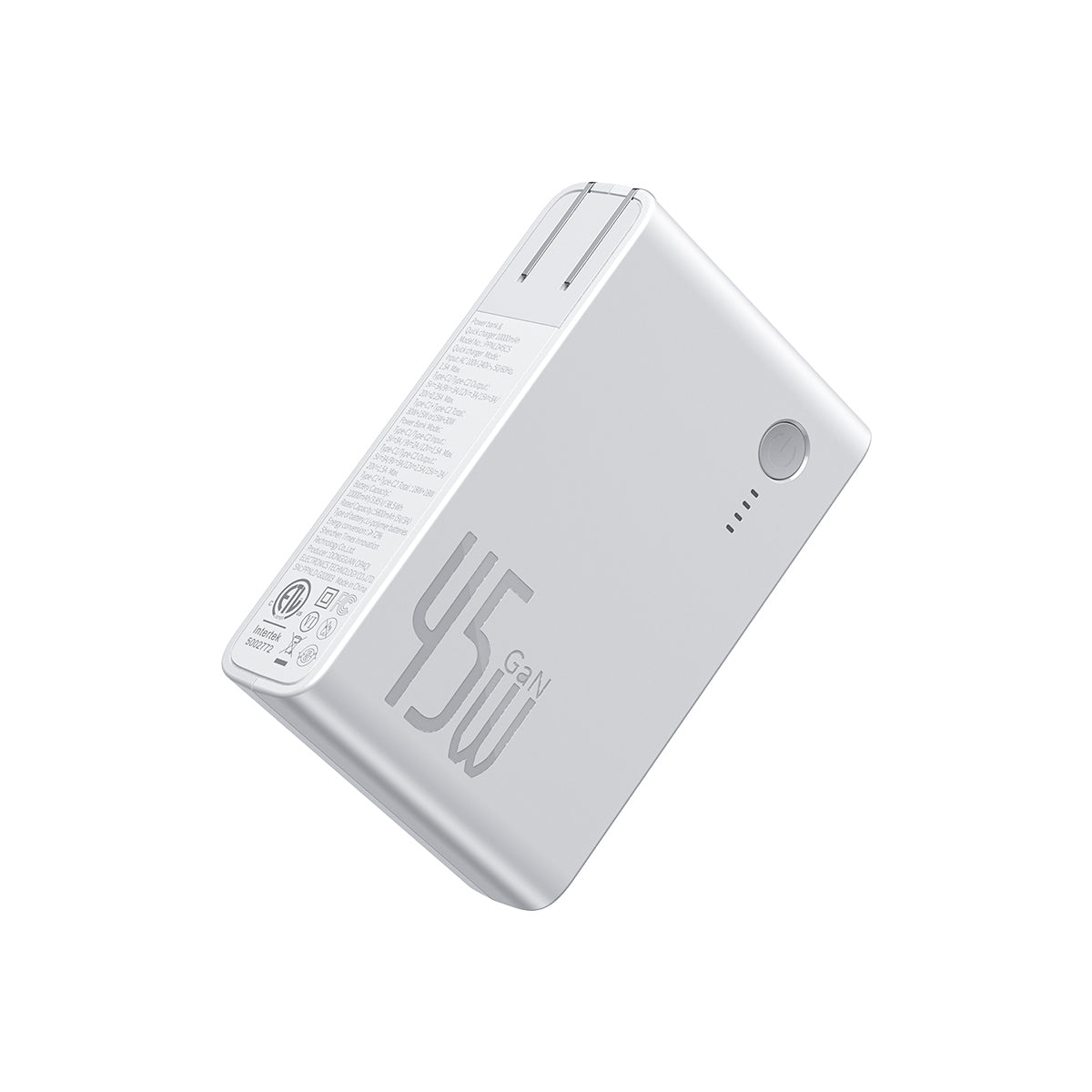 baseus-gan-2-in-1-power-bank-45w-10000mah-wall-charger-portable-charger-with-usb image 4