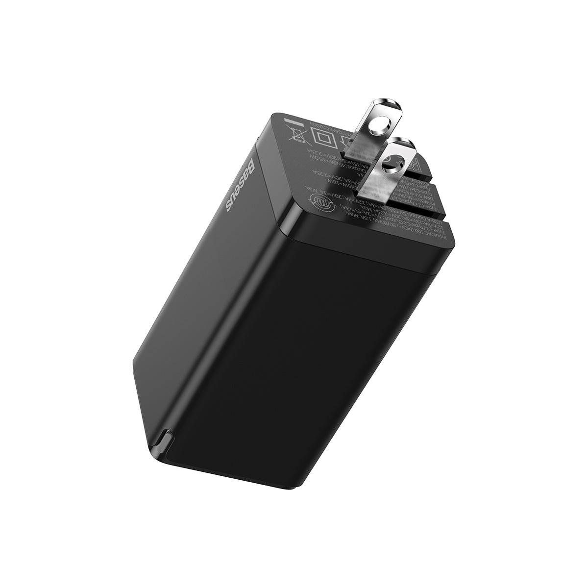 baseus-gan2-3-port-65w-fast-wall-charger-pd-3-0-pps-multi-device-usb-c-adapter image 2