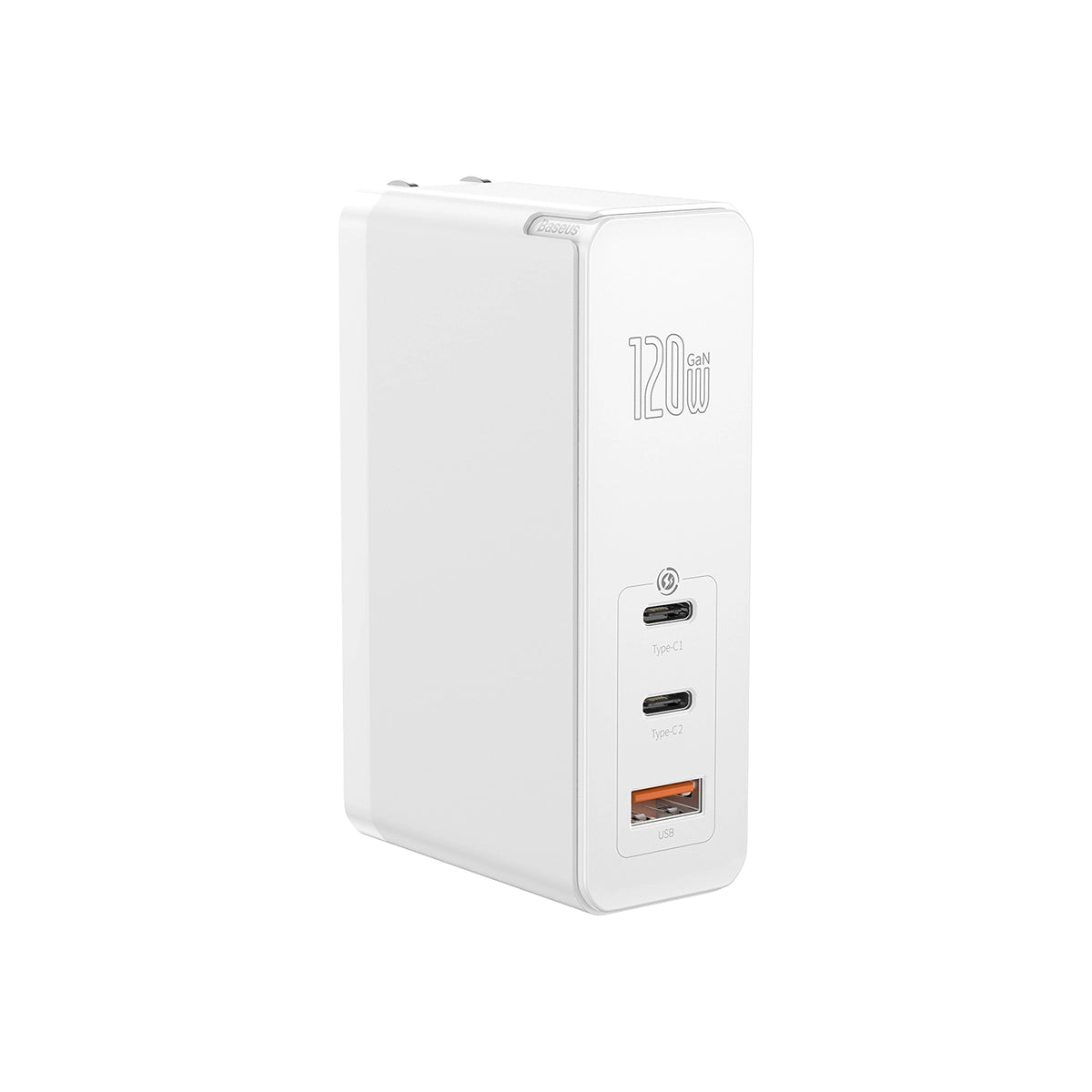 baseus-gan2-pro-120w-3-port-usb-c-fast-wall-charger-gan-sic-tech-pd3-0-qc4-folda image 1