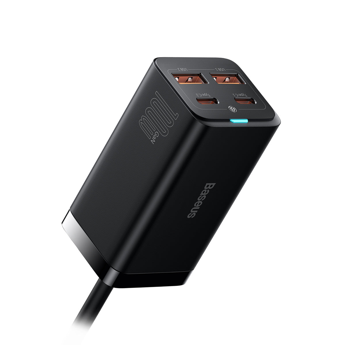baseus-gan3-pro-100w-4-port-desktop-charger-with-5ft-ac-extension-cable image 2