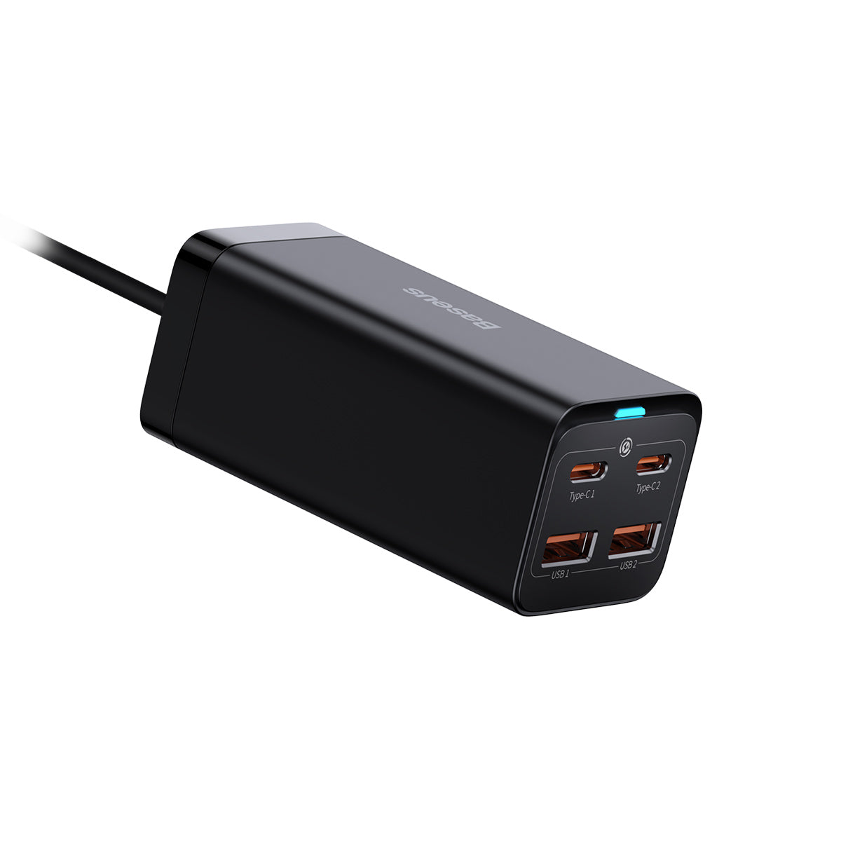 baseus-gan3-pro-100w-4-port-desktop-charger-with-5ft-ac-extension-cable image 3