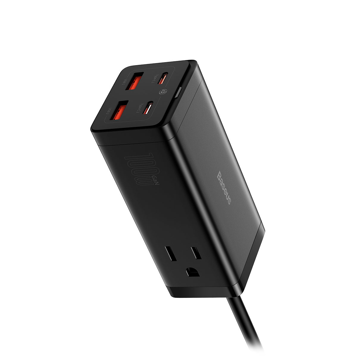 baseus-powercombo-gan3-pro-6-port-100w-power-strip-desktop-charging-station-with image 2