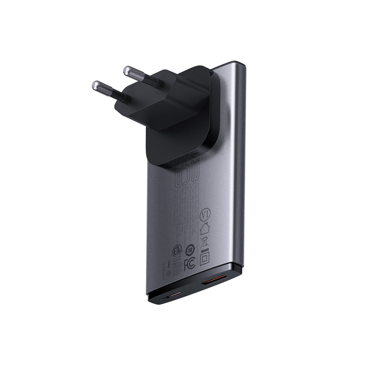 baseus-gan5-pro-usb-c-travel-adapter-65w-gan-wall-charger-with-us-uk-eu-intercha image 3