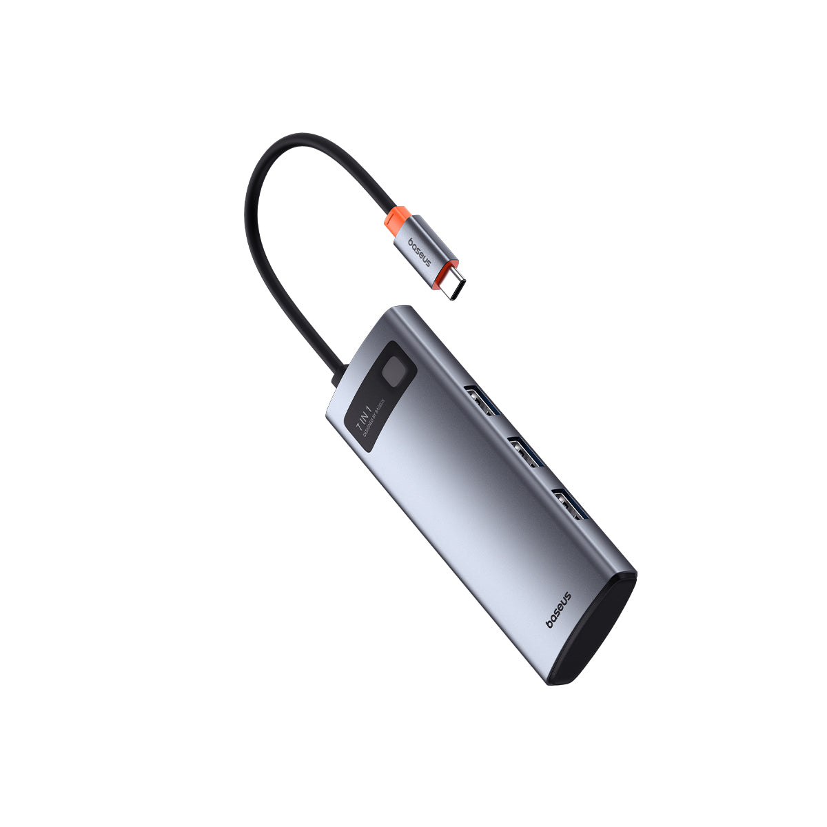 baseus-joystar-7-in-1-usb-c-hub-hdmi-4k-5gbps-usb-3-0-sd-microsd-100w-pd image 2