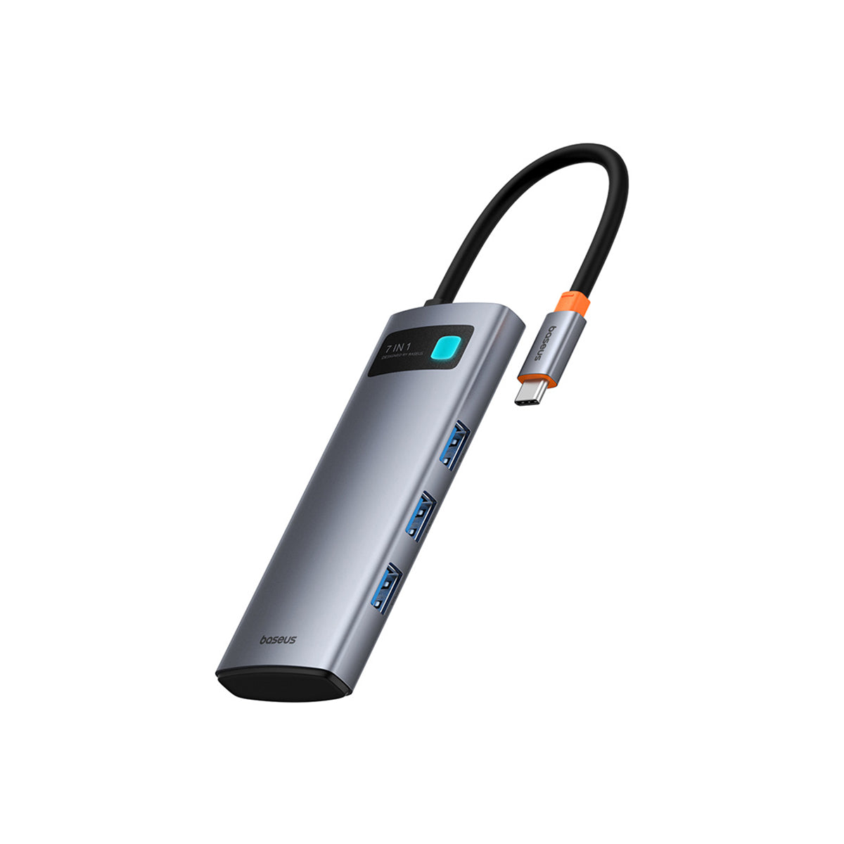 baseus-joystar-7-in-1-usb-c-hub-hdmi-4k-5gbps-usb-3-0-sd-microsd-100w-pd image 3