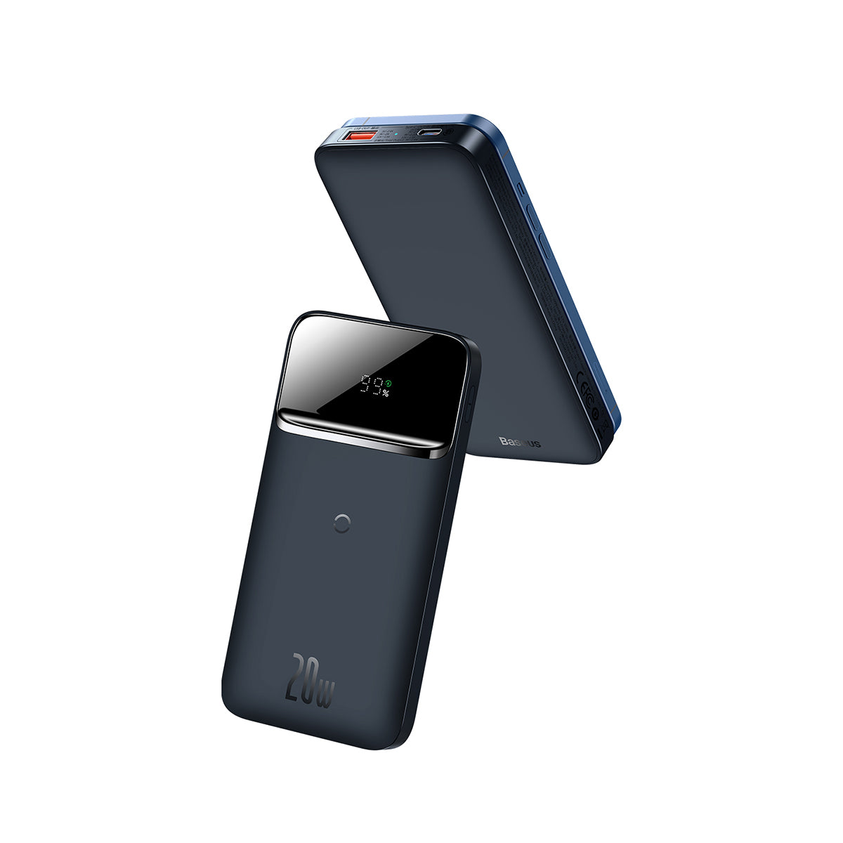 baseus-magnetic-power-bank-10000mah-20w-usb-c-wireless-battery-pack-with-led-dis image 8