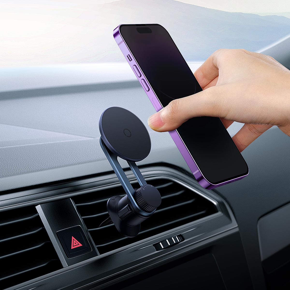 baseus-magpro-magnetic-car-vent-mount-secure-magnetic-phone-holder-for-car-air-v image 8