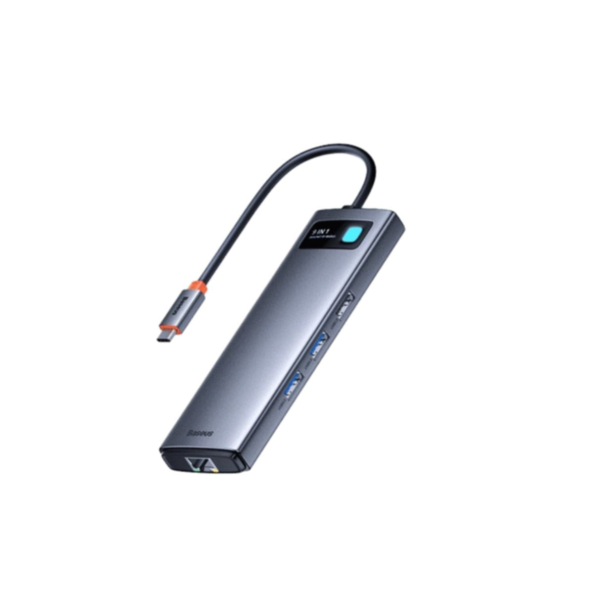 baseus-metal-gleam-series-9-in-1-usb-c-hub-with-4k-hdmi-85w-pd-and-gigabit-ether image 1