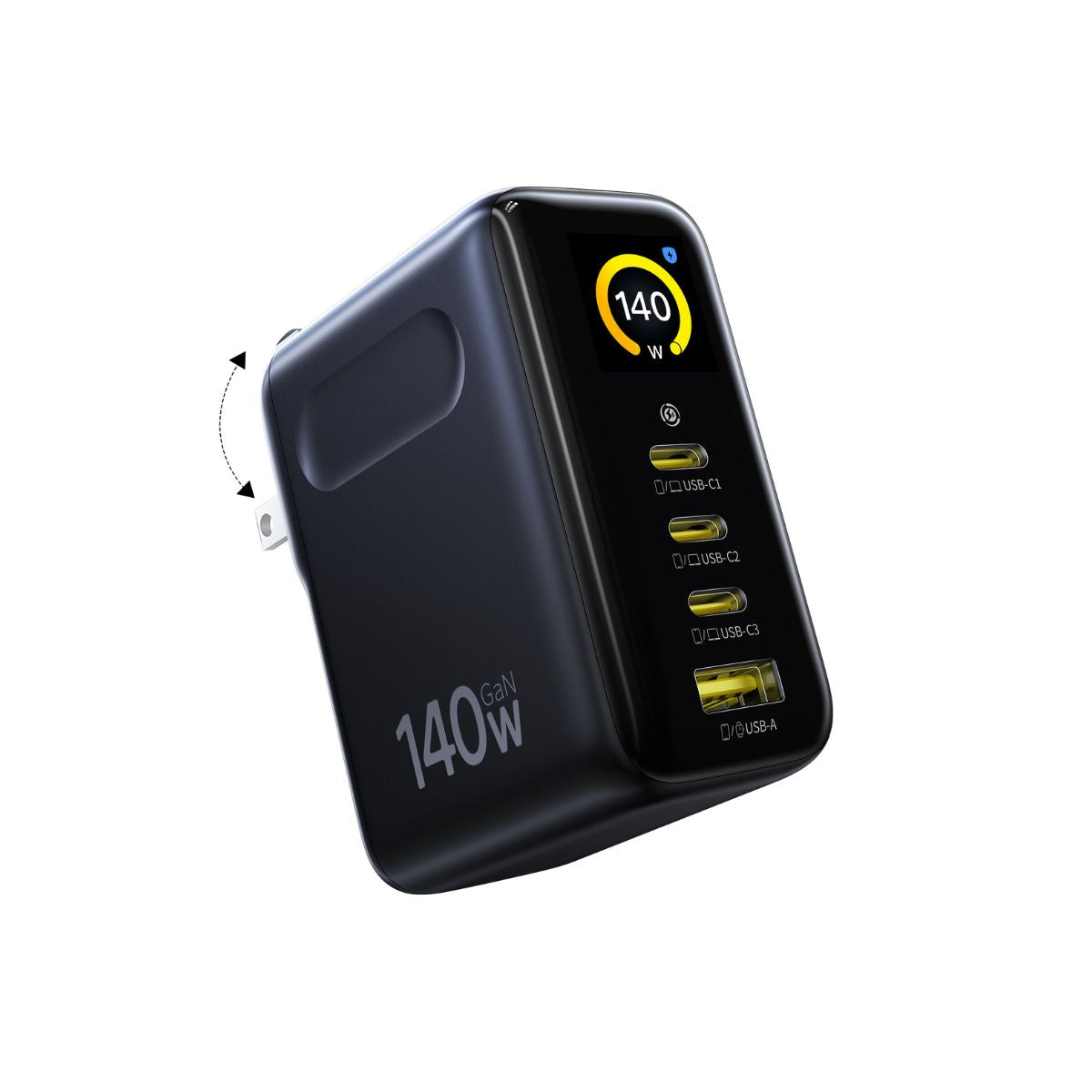 baseus-picogo-ah11-fast-charger-3c-u-140w-4-port-gan-travel-charger-with-digital image 2