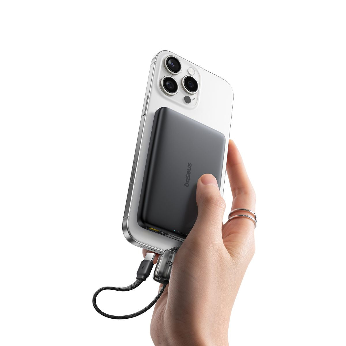 baseus-picogo-am41-magnetic-power-bank-with-built-in-usb-c-cable-10000mah-27w-qi image 4