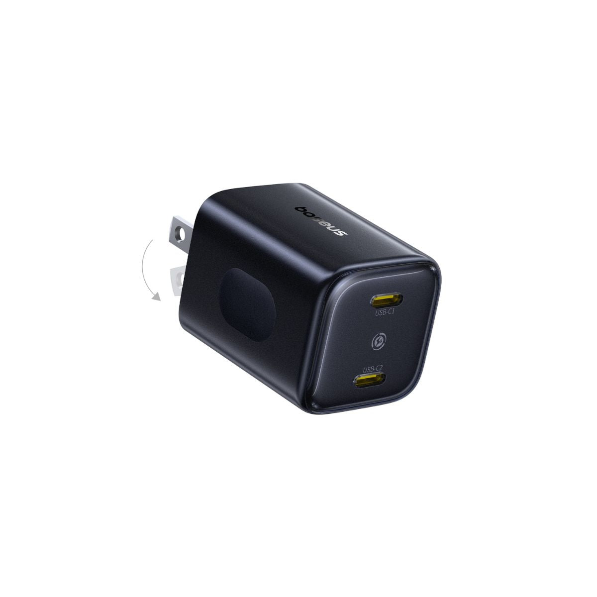 baseus-picogo-an13-fast-charger-2-port-usb-c-45w-gan-wall-charger image 2