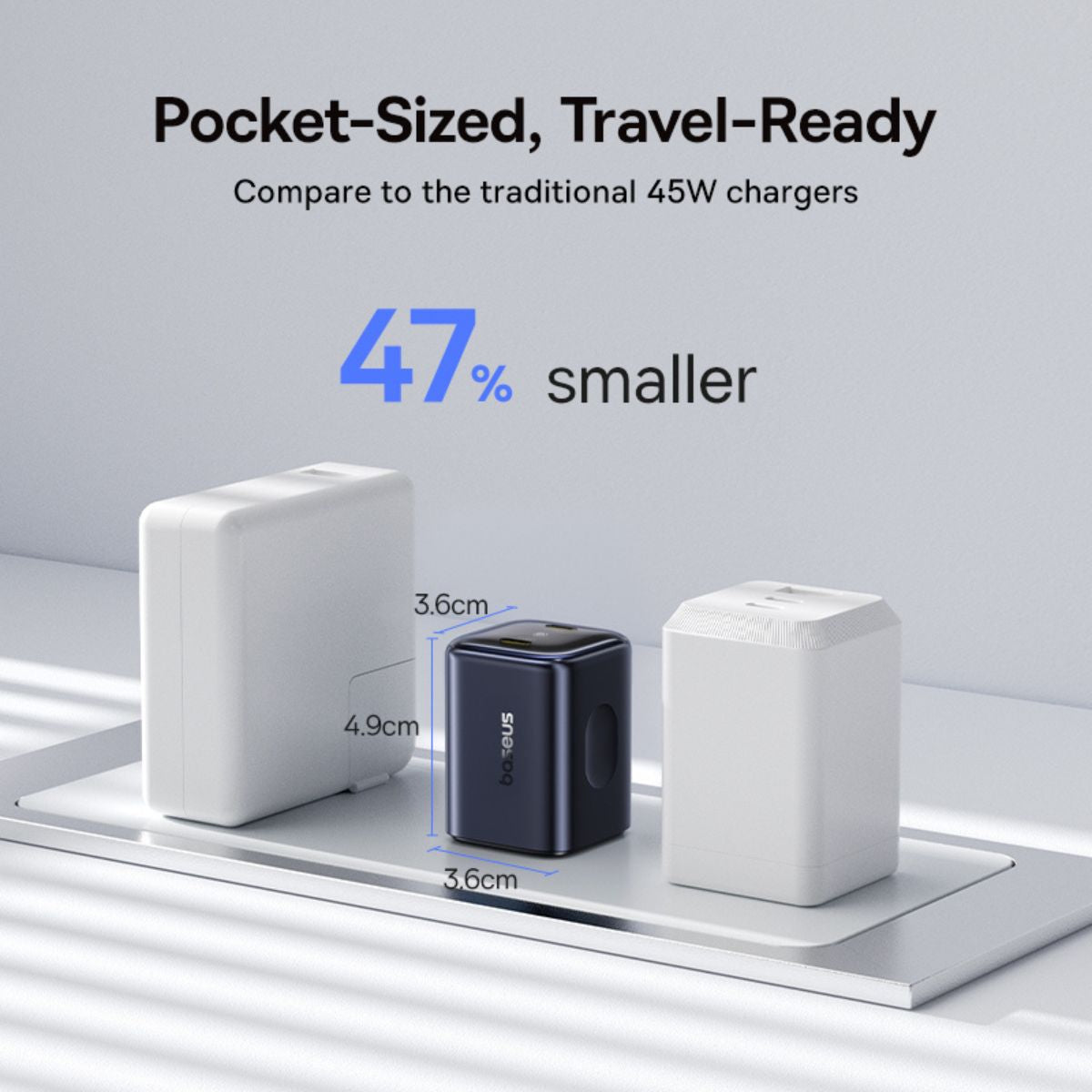 baseus-picogo-an13-fast-charger-2-port-usb-c-45w-gan-wall-charger image 8
